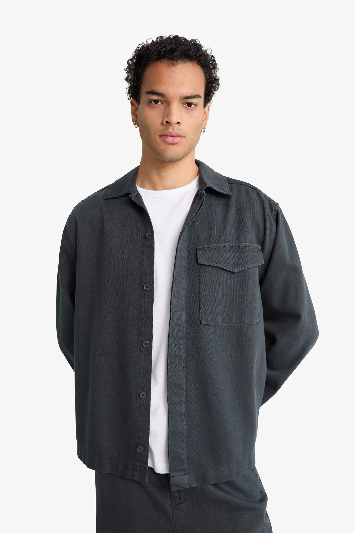 Baggy Fit Geniş Paça Gabardin Pantolon