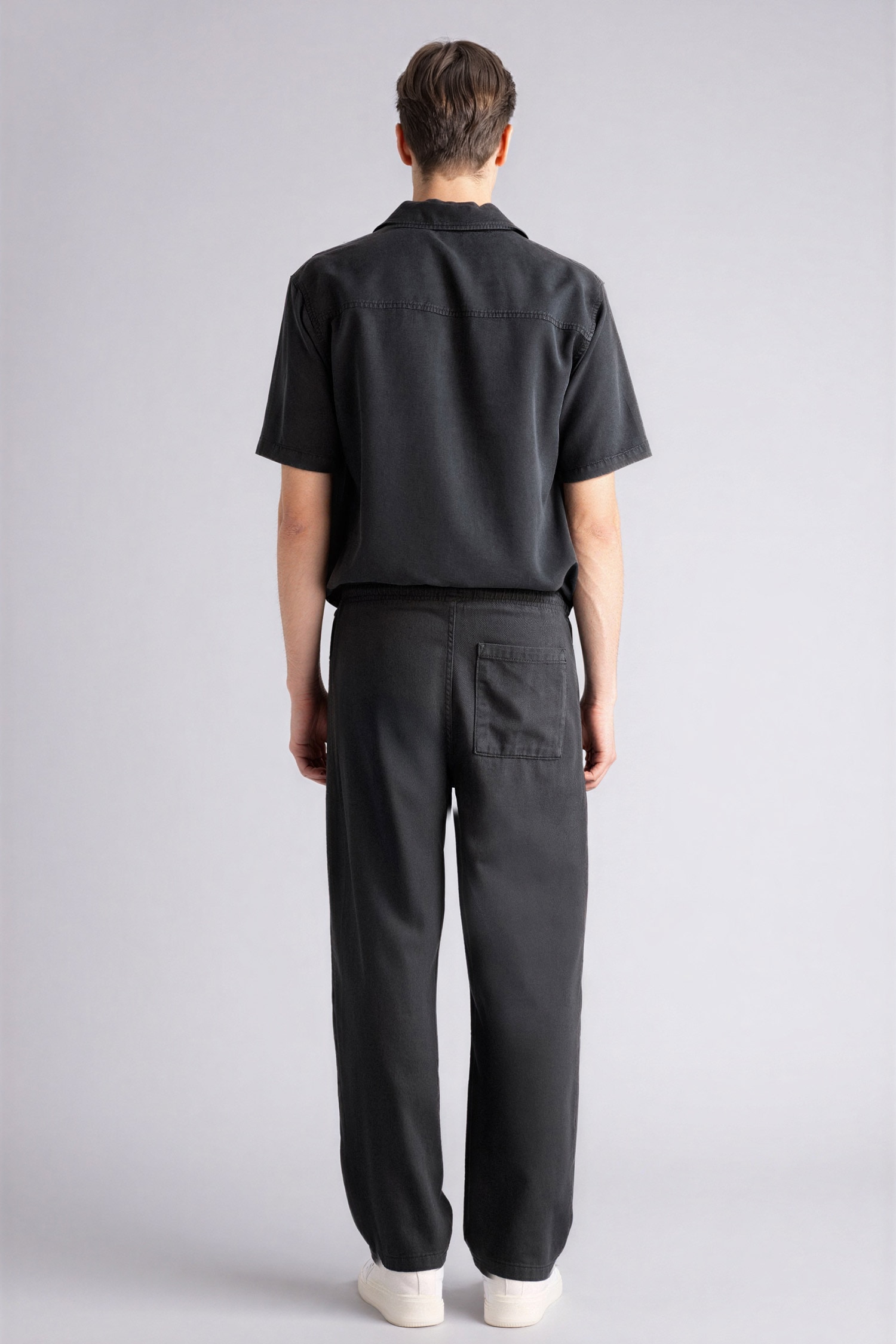 DeFacto %100 Pamuk Baggy Fit Pantolon görsel 5