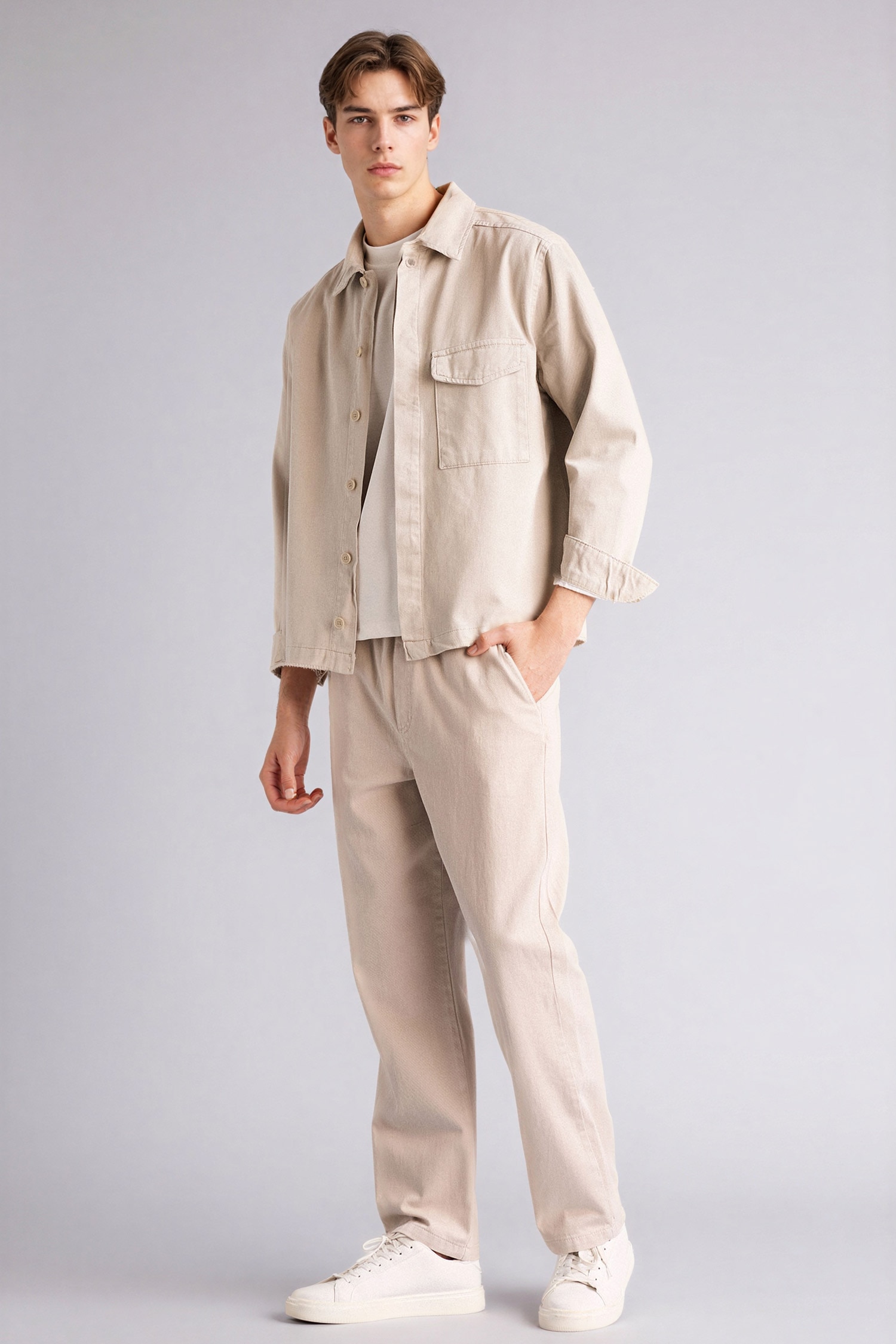 DeFacto %100 Pamuk Baggy Fit Pantolon görsel 2