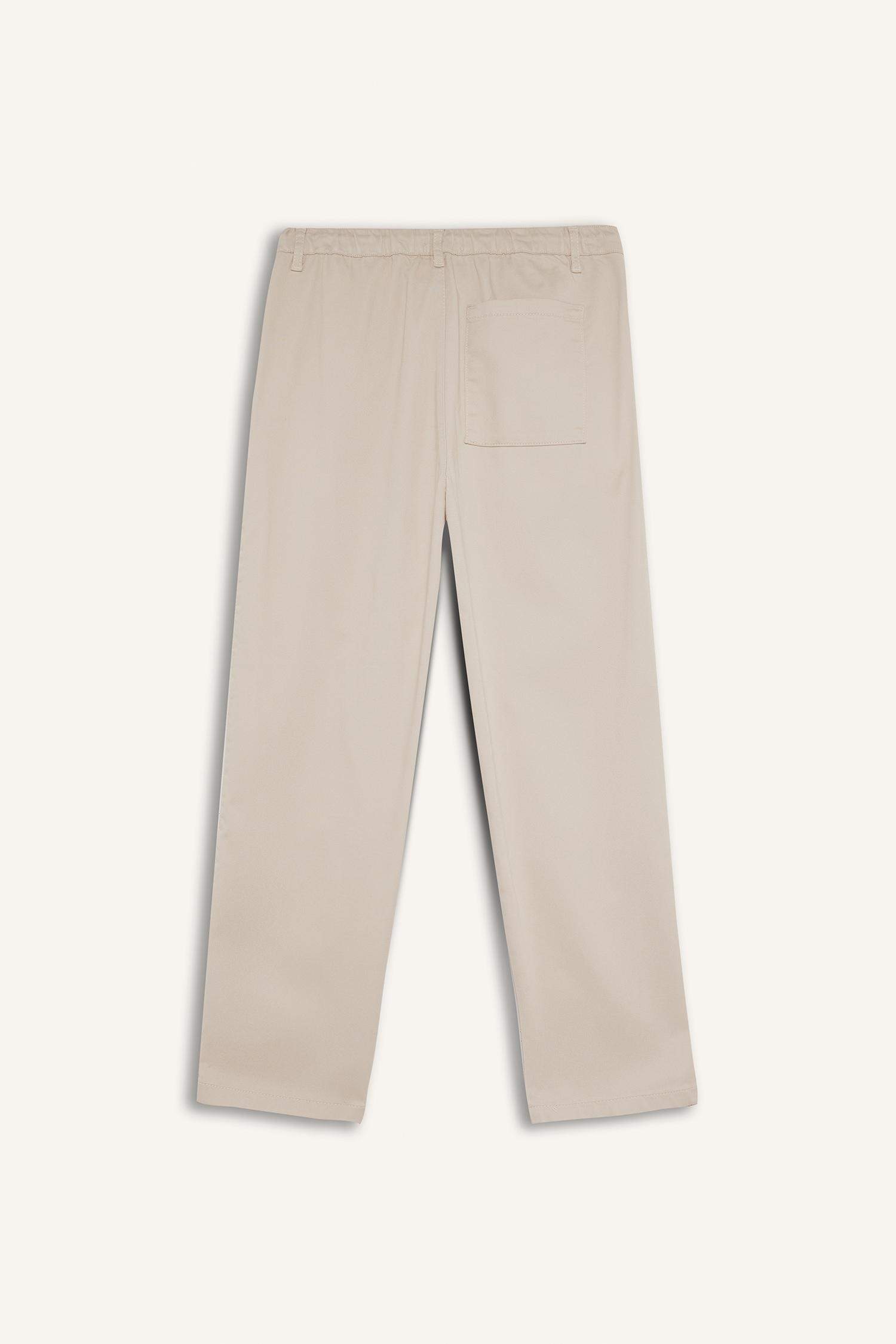 Beli Bağcıklı Wide Leg Pantolon