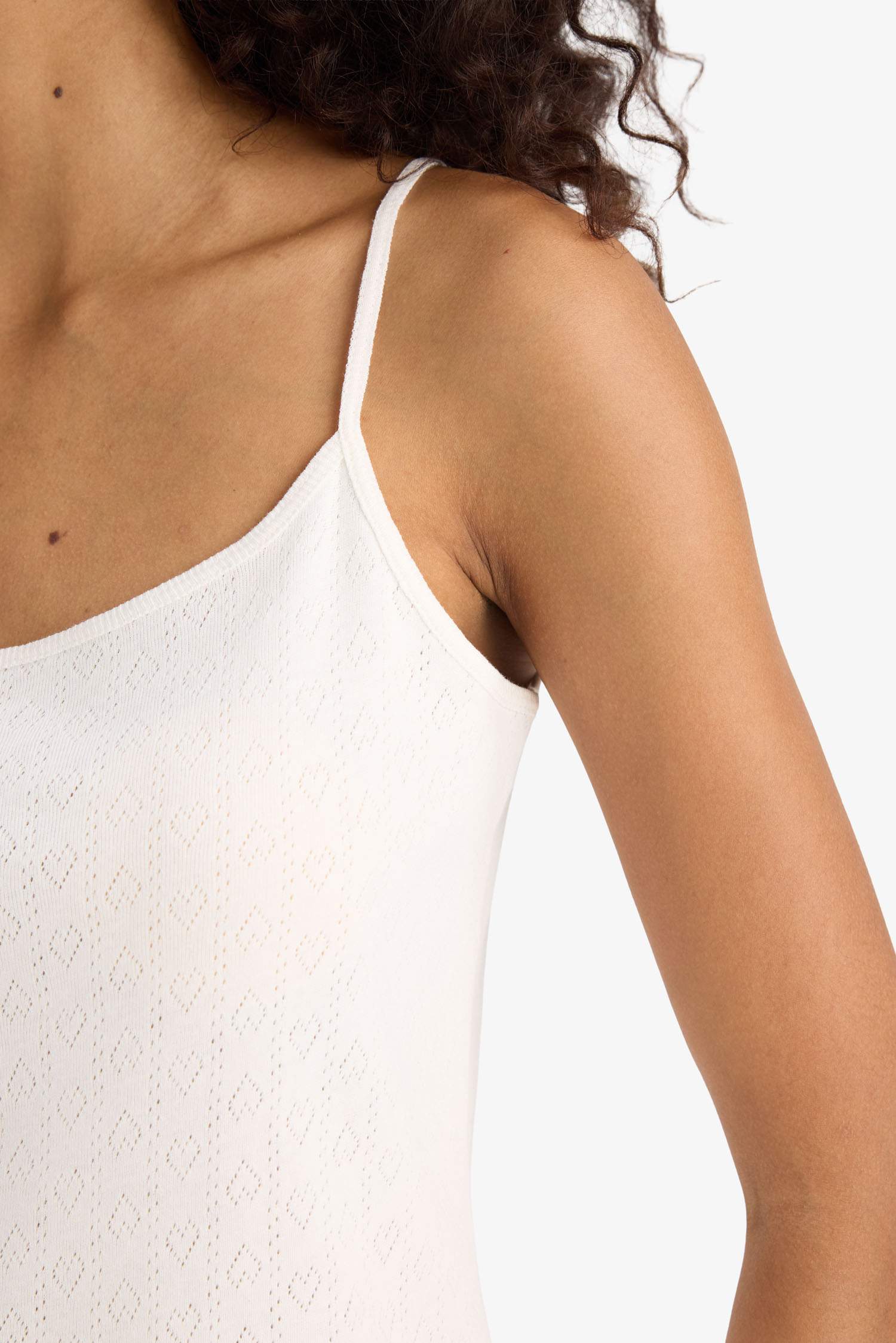 Regular Fit Pijama Takımı Askılı Üst Beli Lastikli Şort Alt-Fall in Love