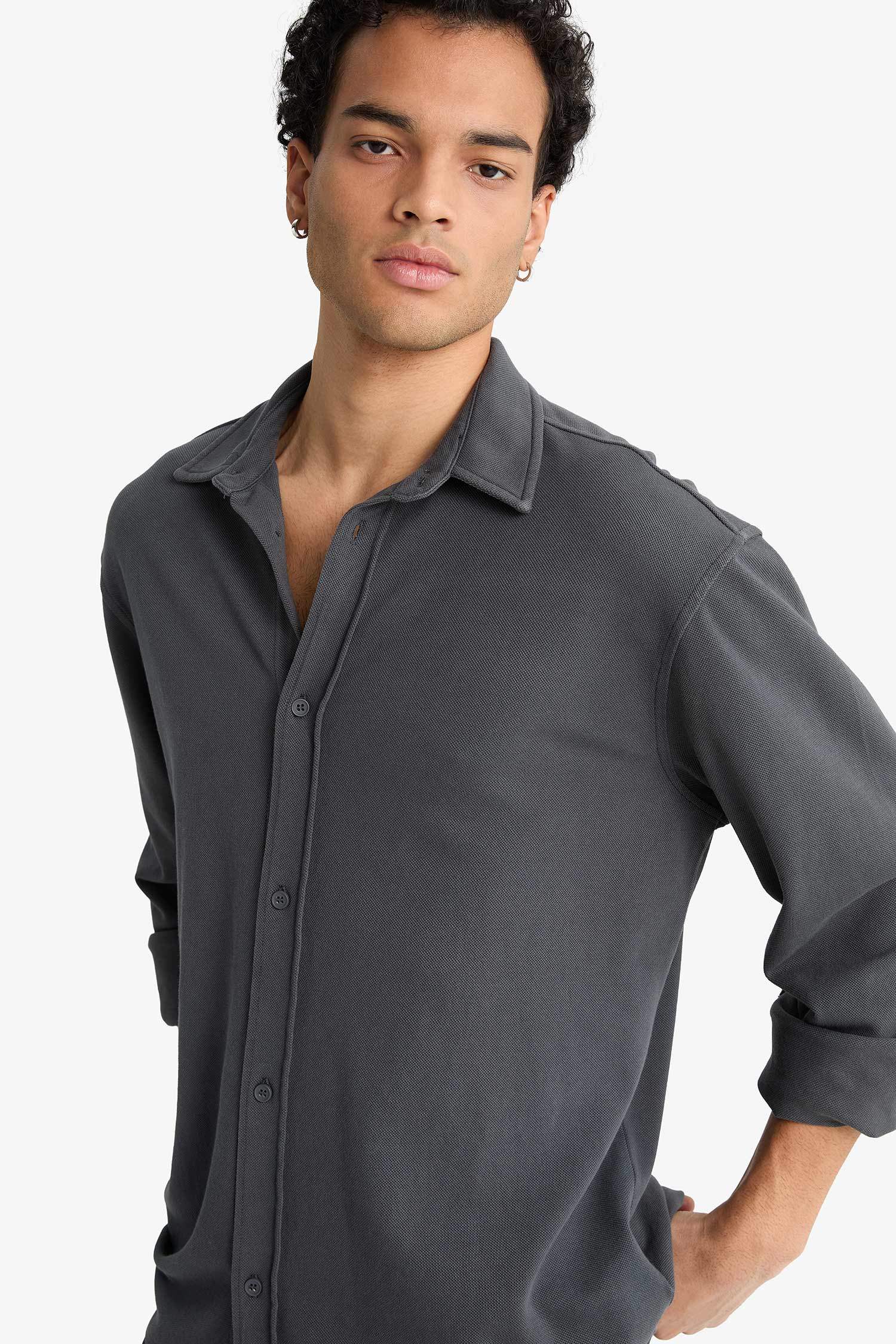 Regular Fit Cotton Long Sleeve Shirt