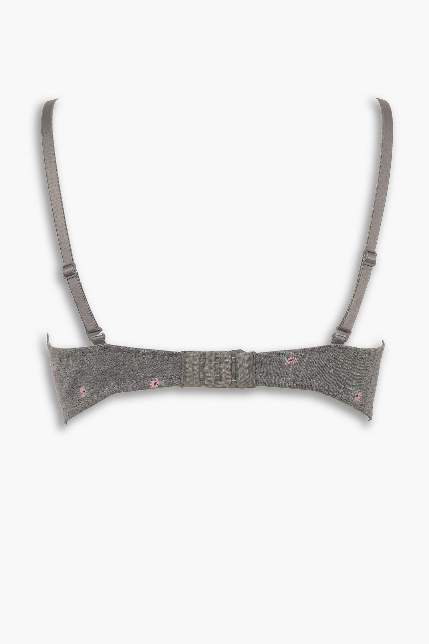 Dantel Detaylı Kaplı Pedsiz Balenli Balkonet Sütyen