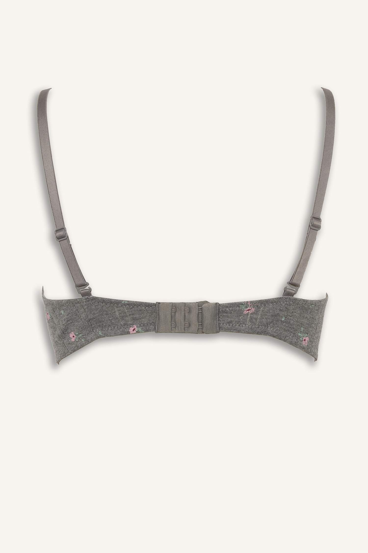 Бюстгальтер-балконет на косточках с кружевными деталями (без пуш-ап)