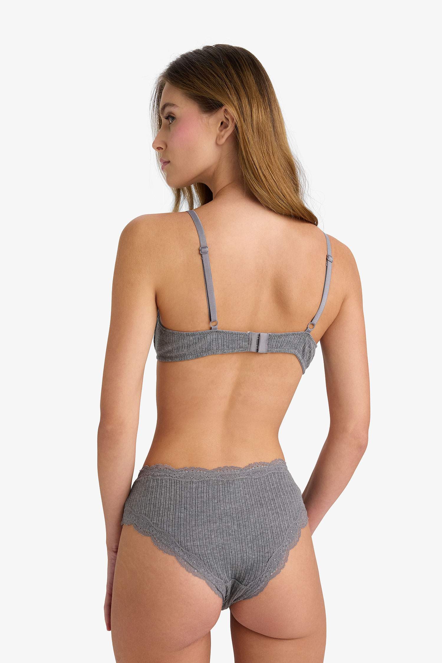 Bağcıklı Dantel Detaylı Hipster Külot-Fall in Love