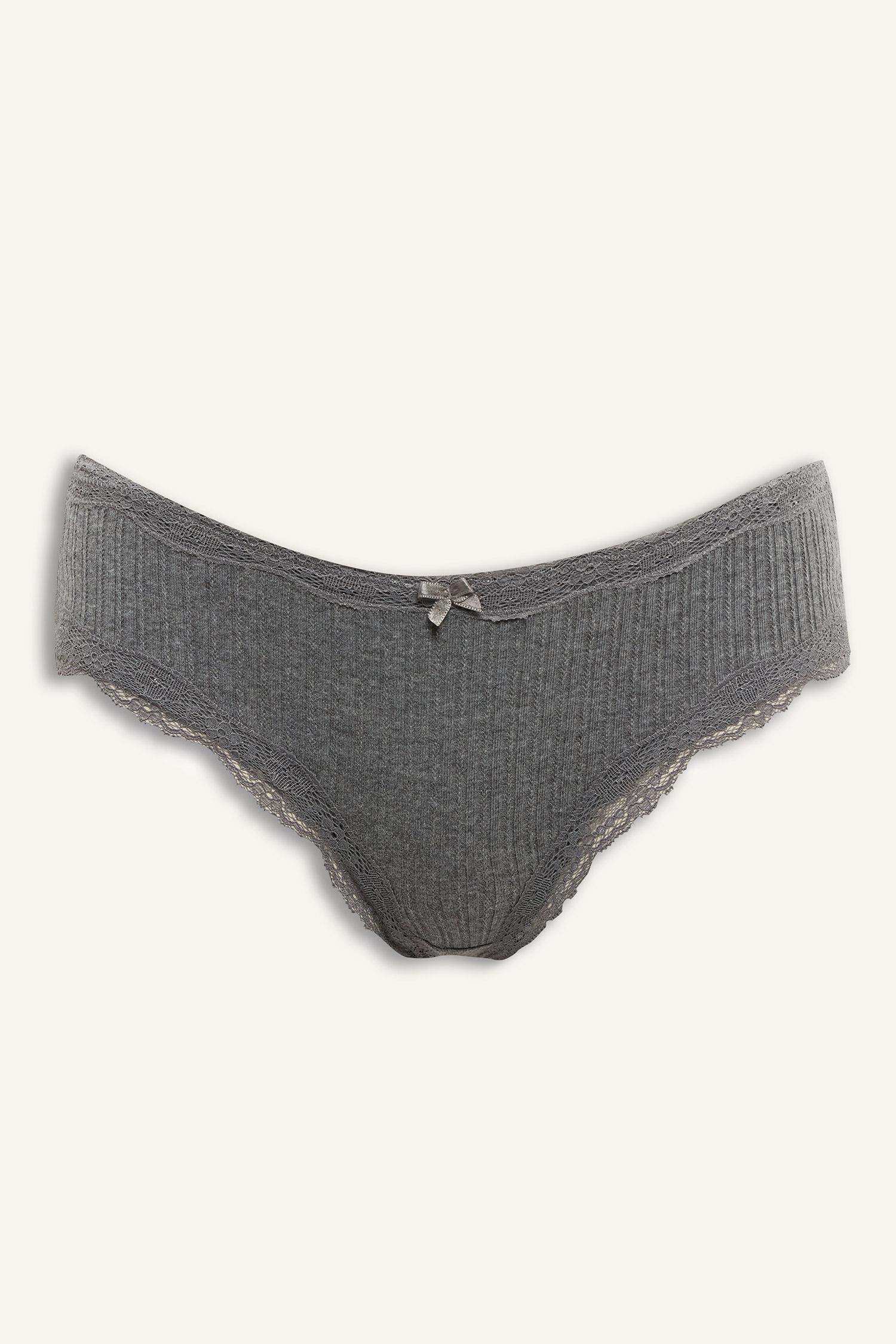 Bağcıklı Dantel Detaylı Hipster Külot-Fall in Love