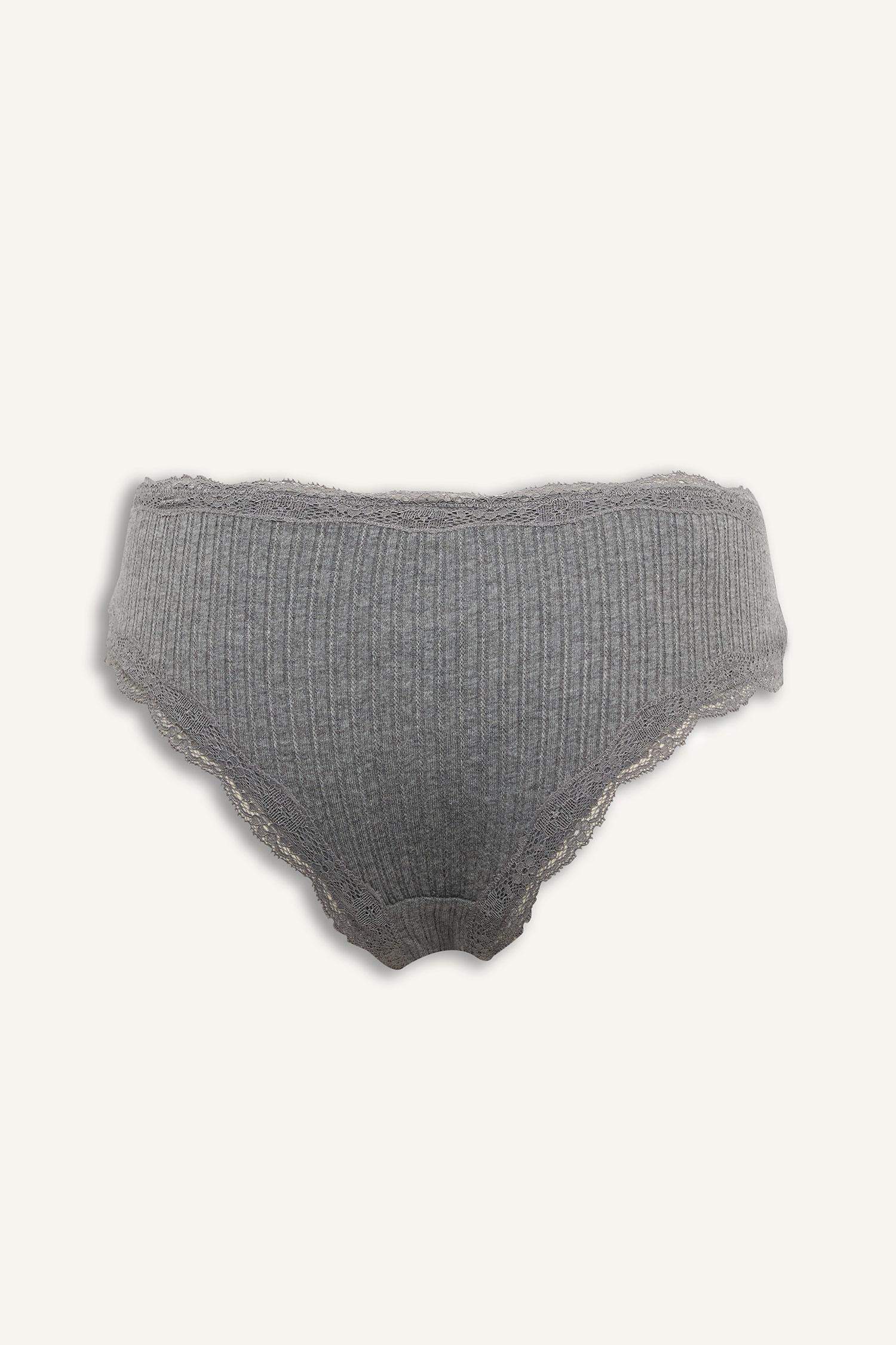 Bağcıklı Dantel Detaylı Hipster Külot-Fall in Love