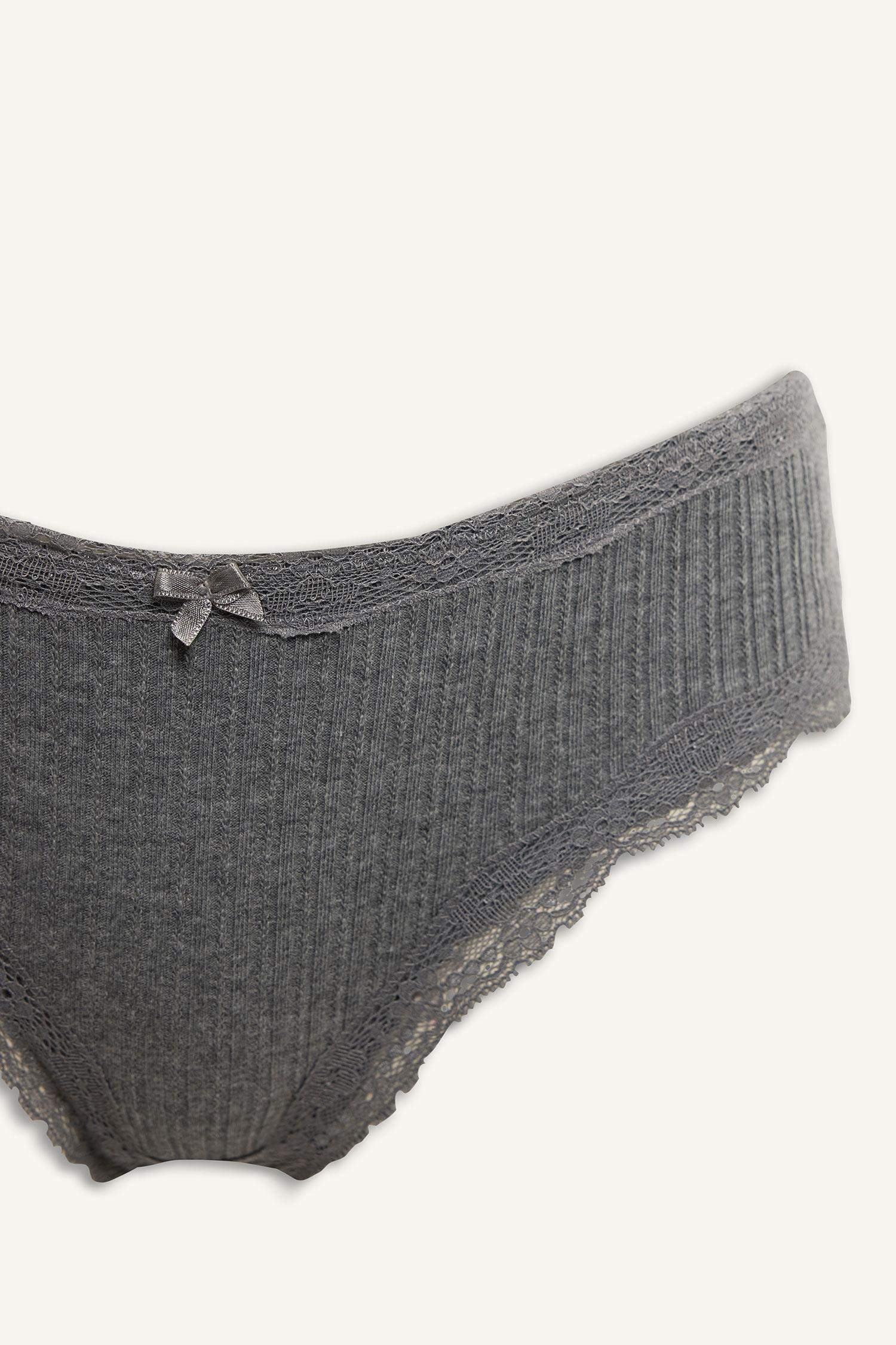 Bağcıklı Dantel Detaylı Hipster Külot-Fall in Love