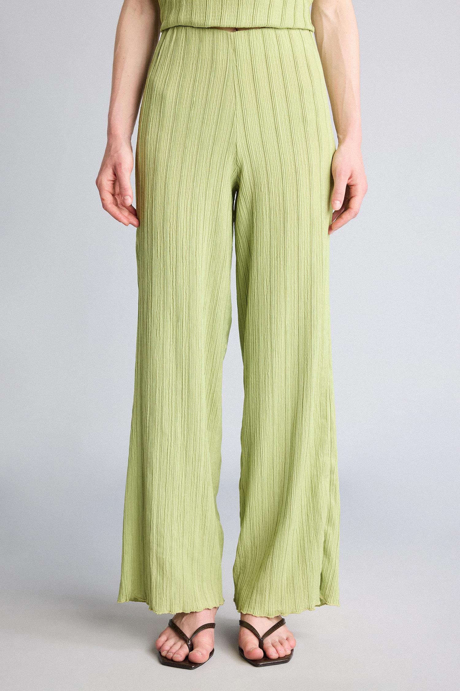 DeFacto Wide Leg Kırışık Dokulu Pantolon görsel 5