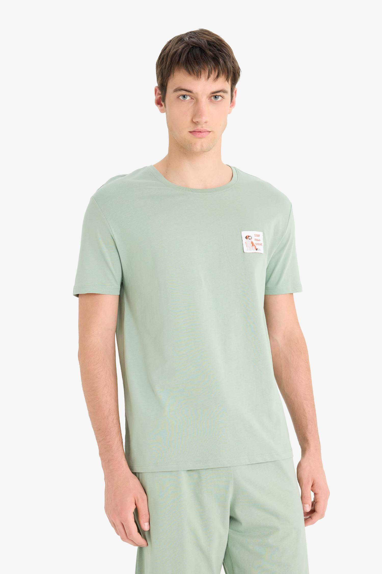 Pijama Takımı Baskılı Kısa Kollu Üst Şort