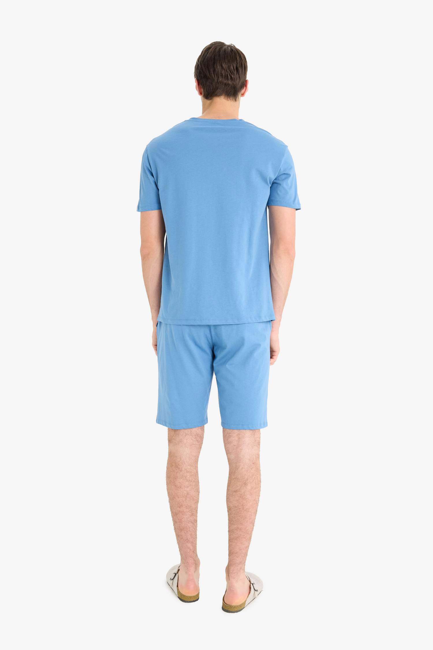 Pijama Takımı Baskılı Kısa Kollu Üst Şort 