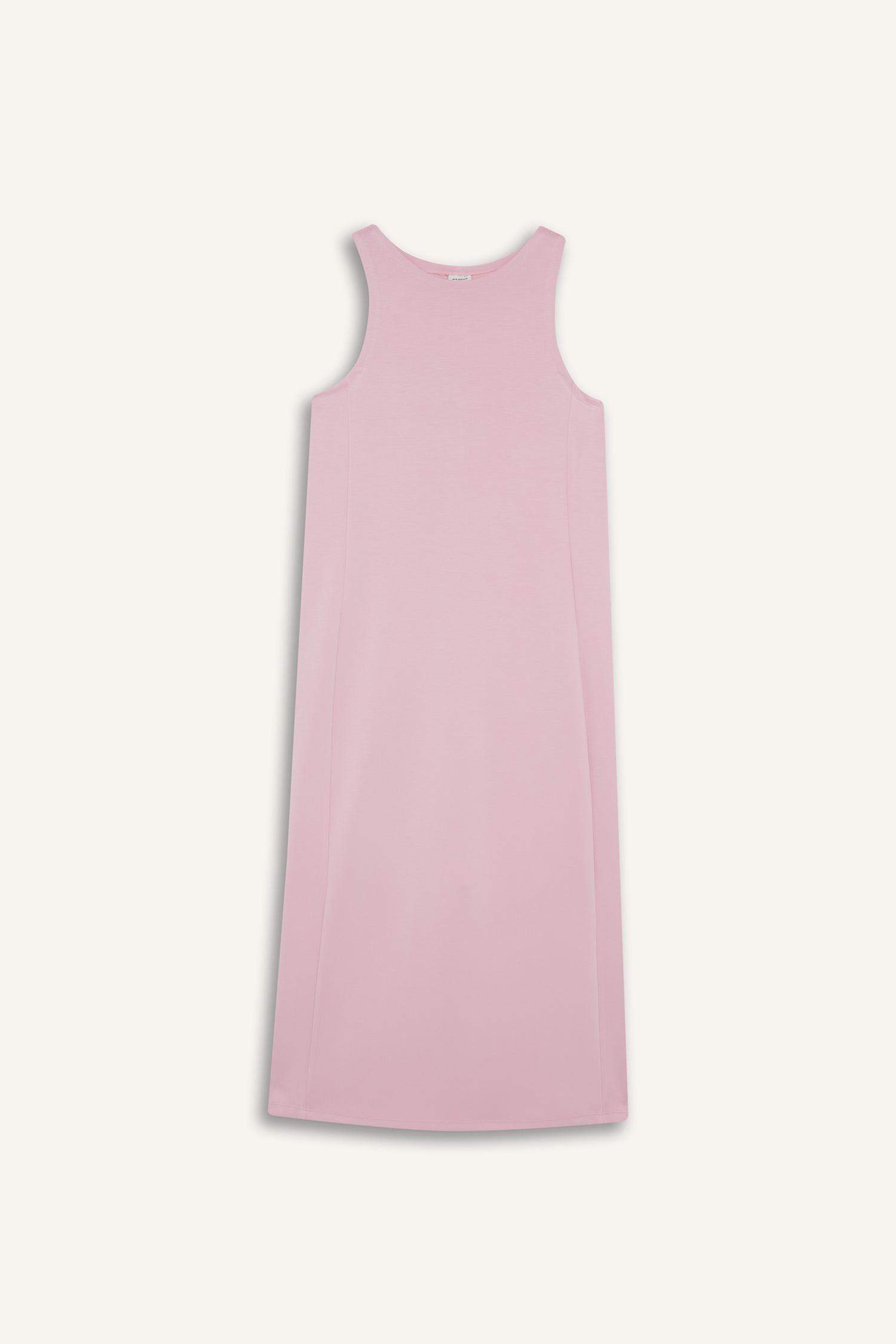 فستان ميدي كت منسوج بياخة مدورة من DeFactoFit