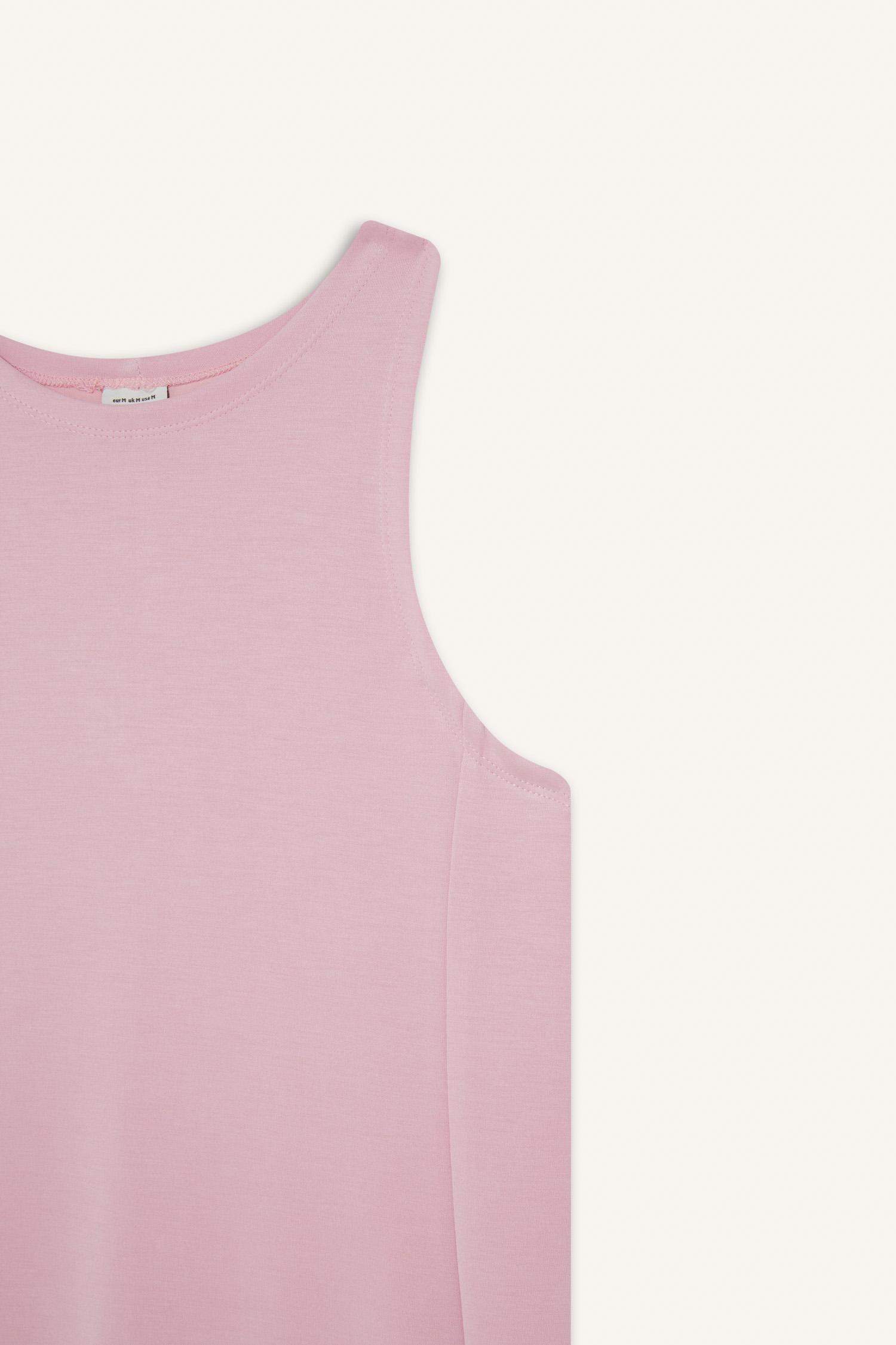 فستان ميدي كت منسوج بياخة مدورة من DeFactoFit