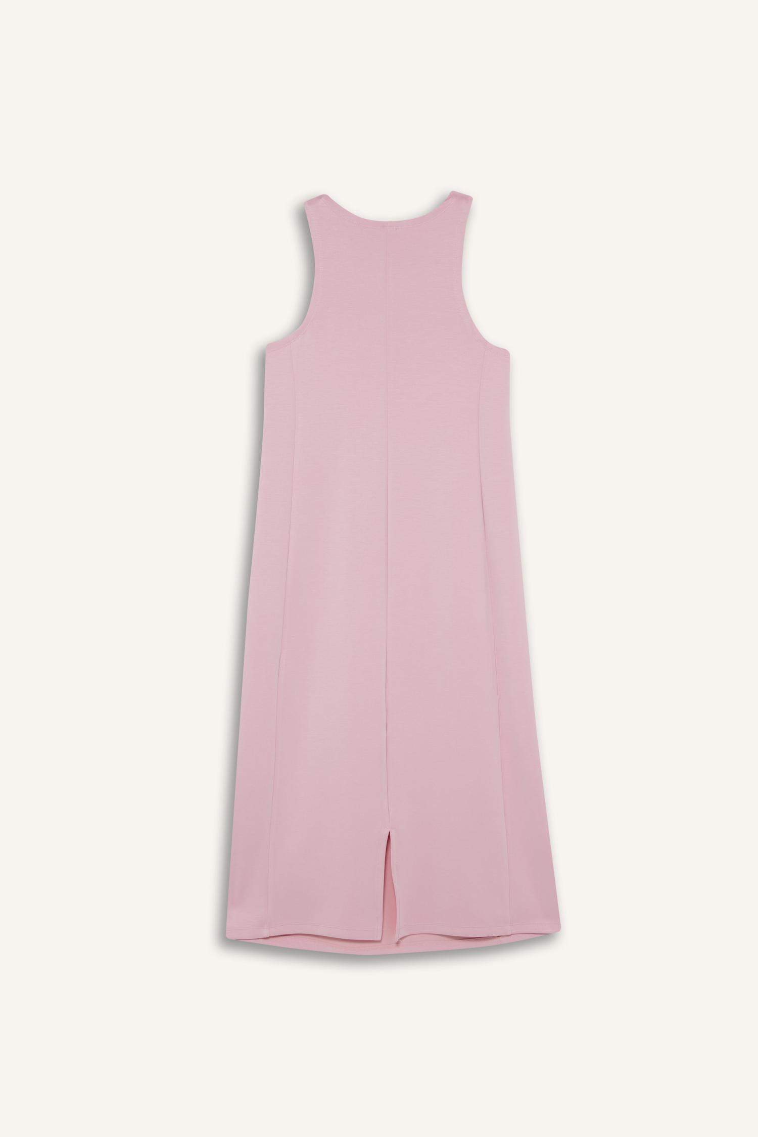 فستان ميدي كت منسوج بياخة مدورة من DeFactoFit