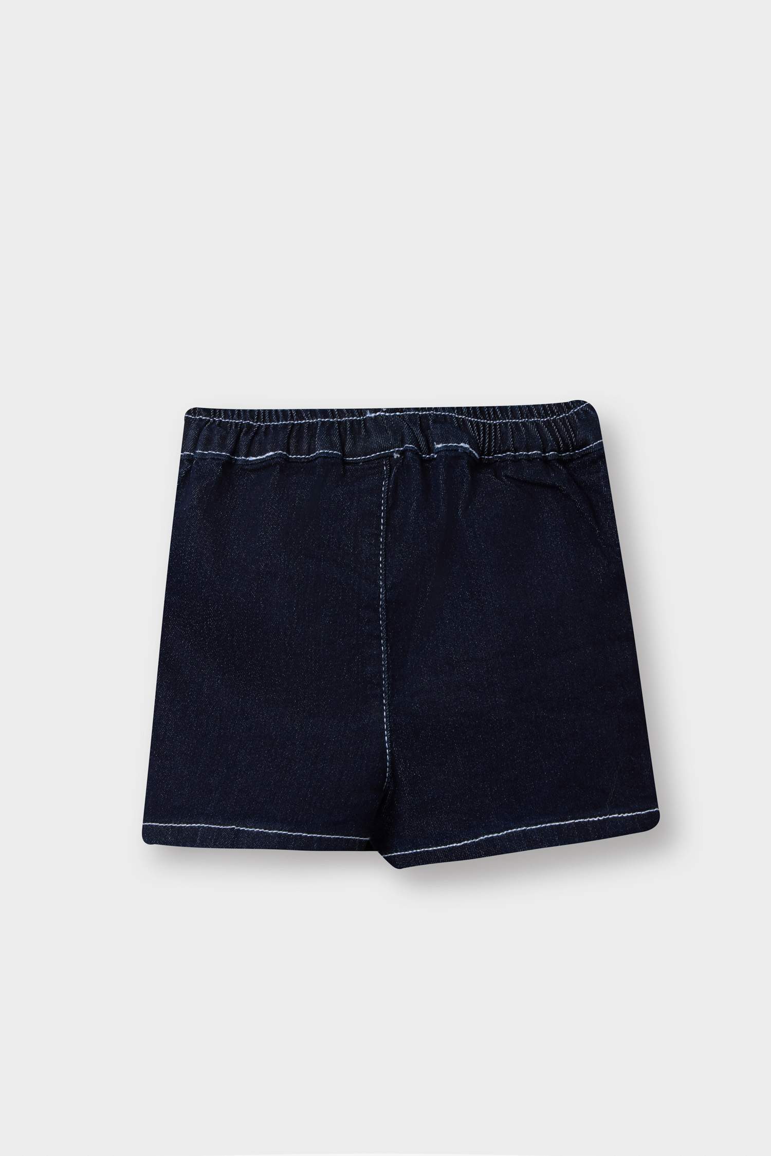 Girl Elastic Waist Denim Skort