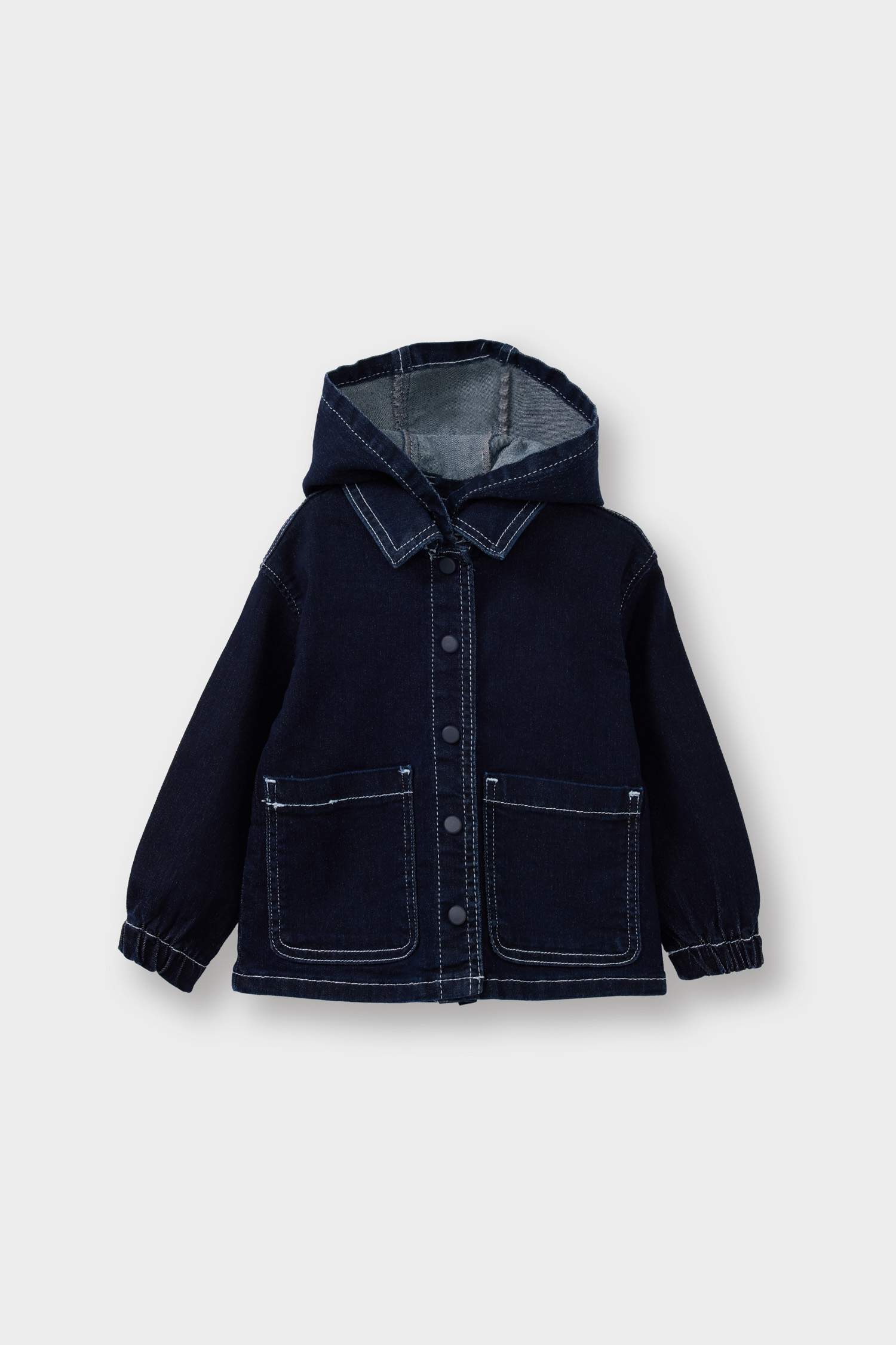 Girl Hooded Denim Jacket