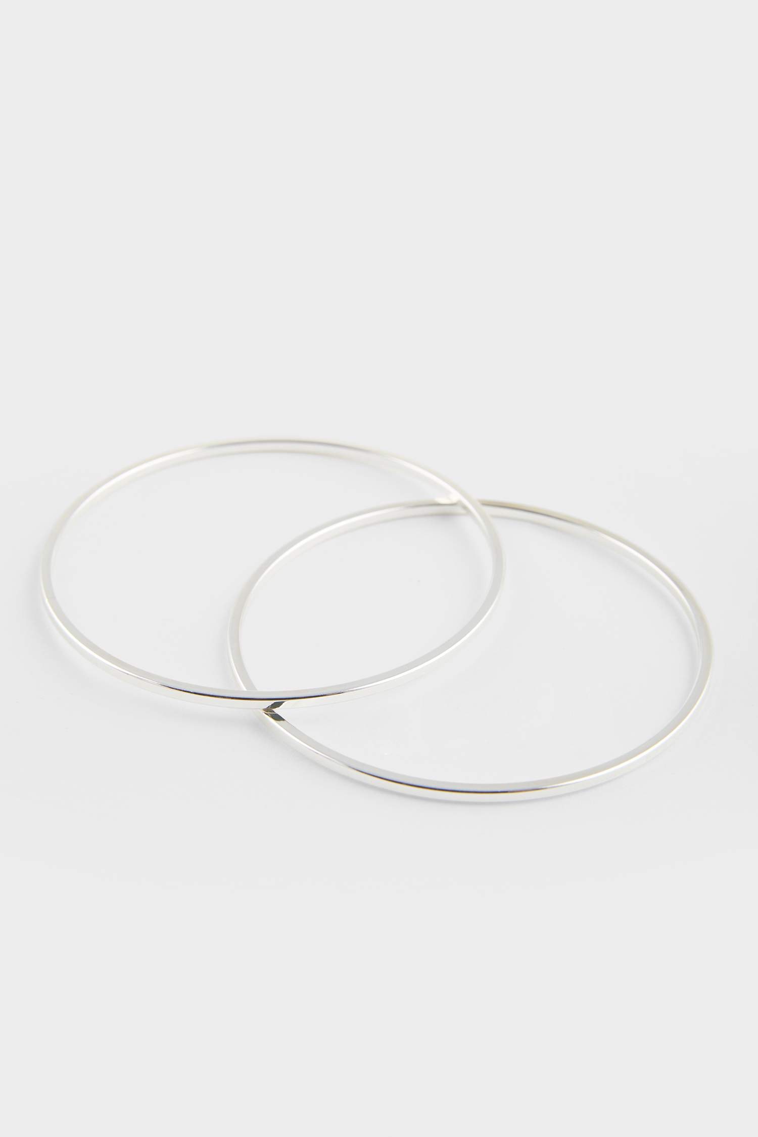 Женский комплект из 5-ти серебряных браслетов