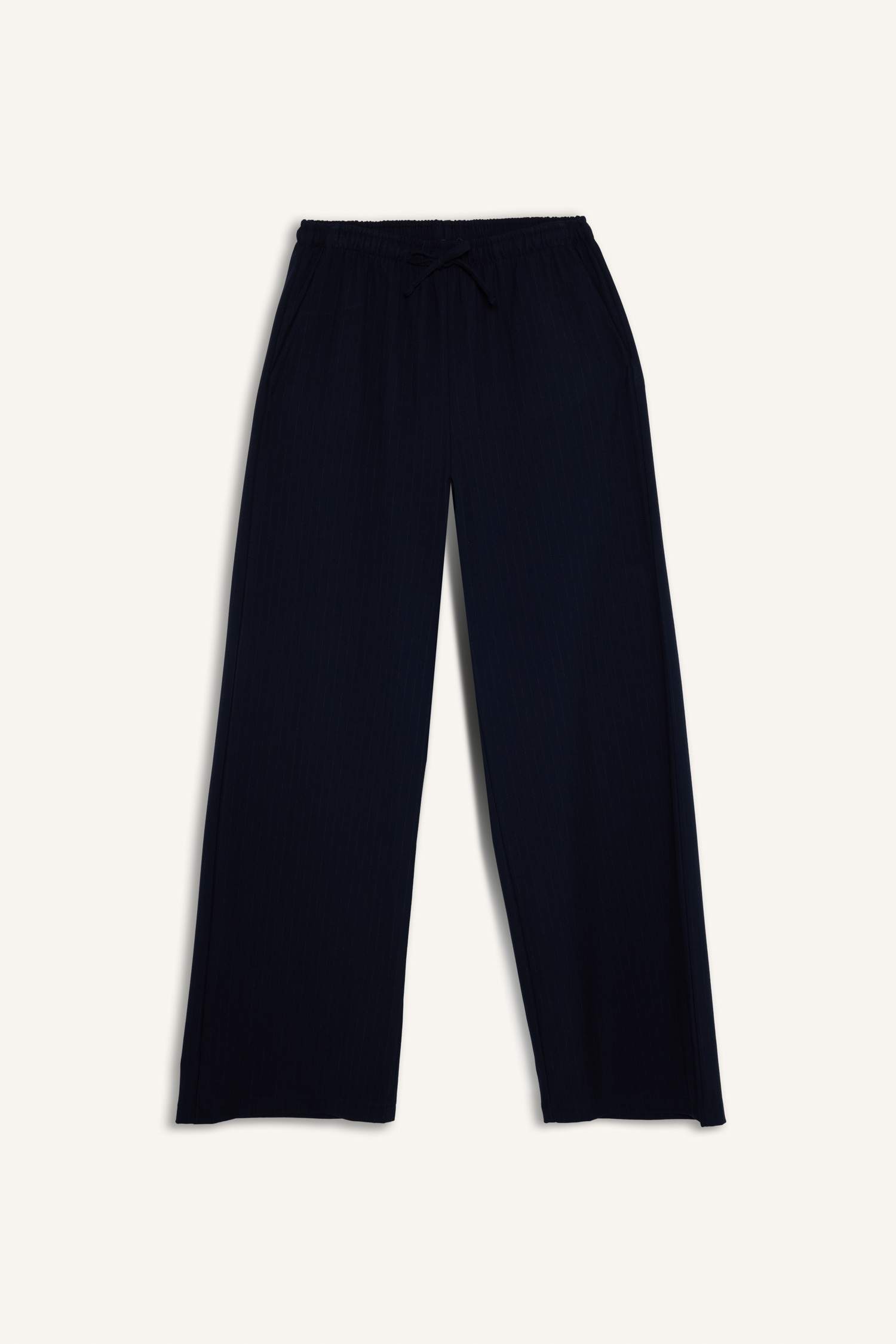 Wide Leg Çift Cepli Normal Bel Standart Boy Pantolon