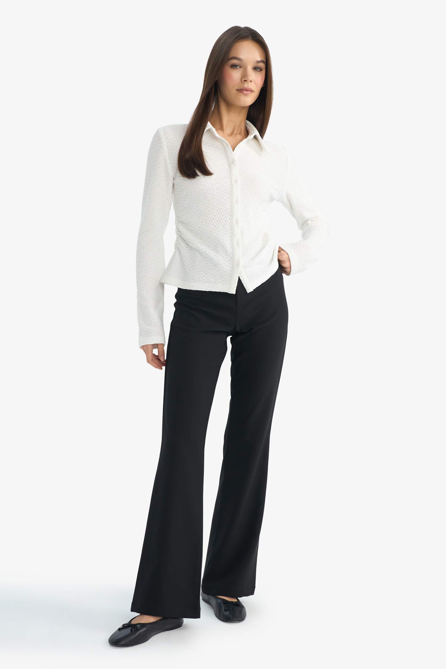 Flare Fit Regular Waist Trousers
