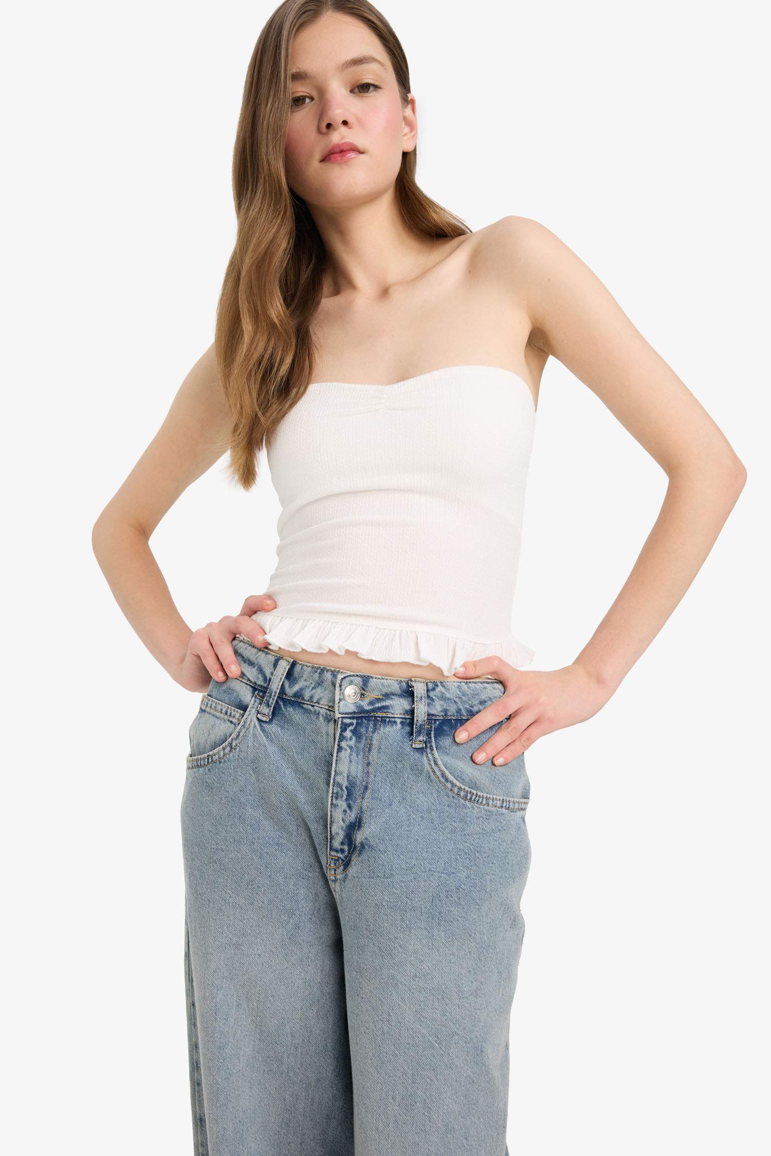 Coool Приталенный топ с бюстом и складками