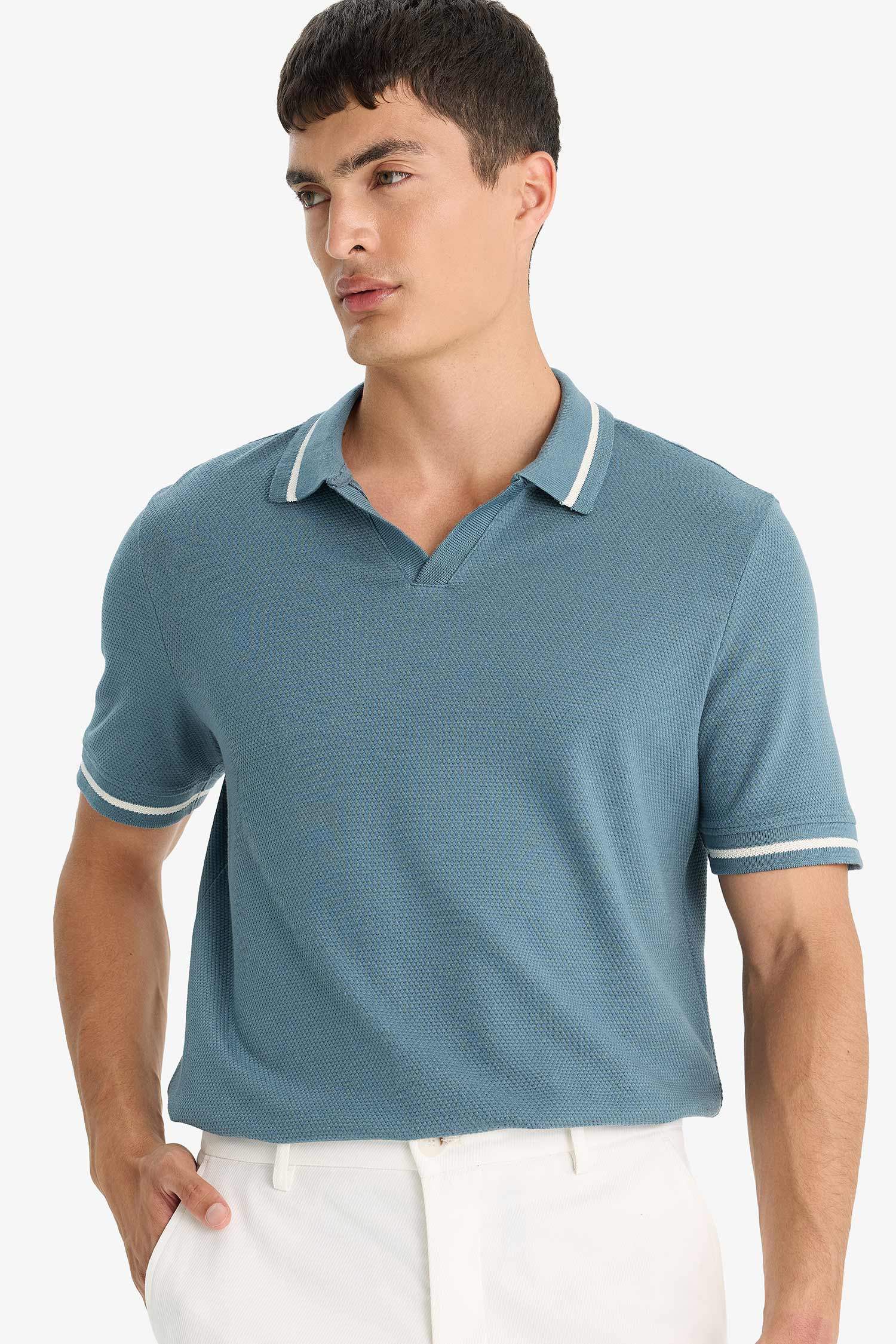 Regular Fit Resort Neck Polo T-Shirt