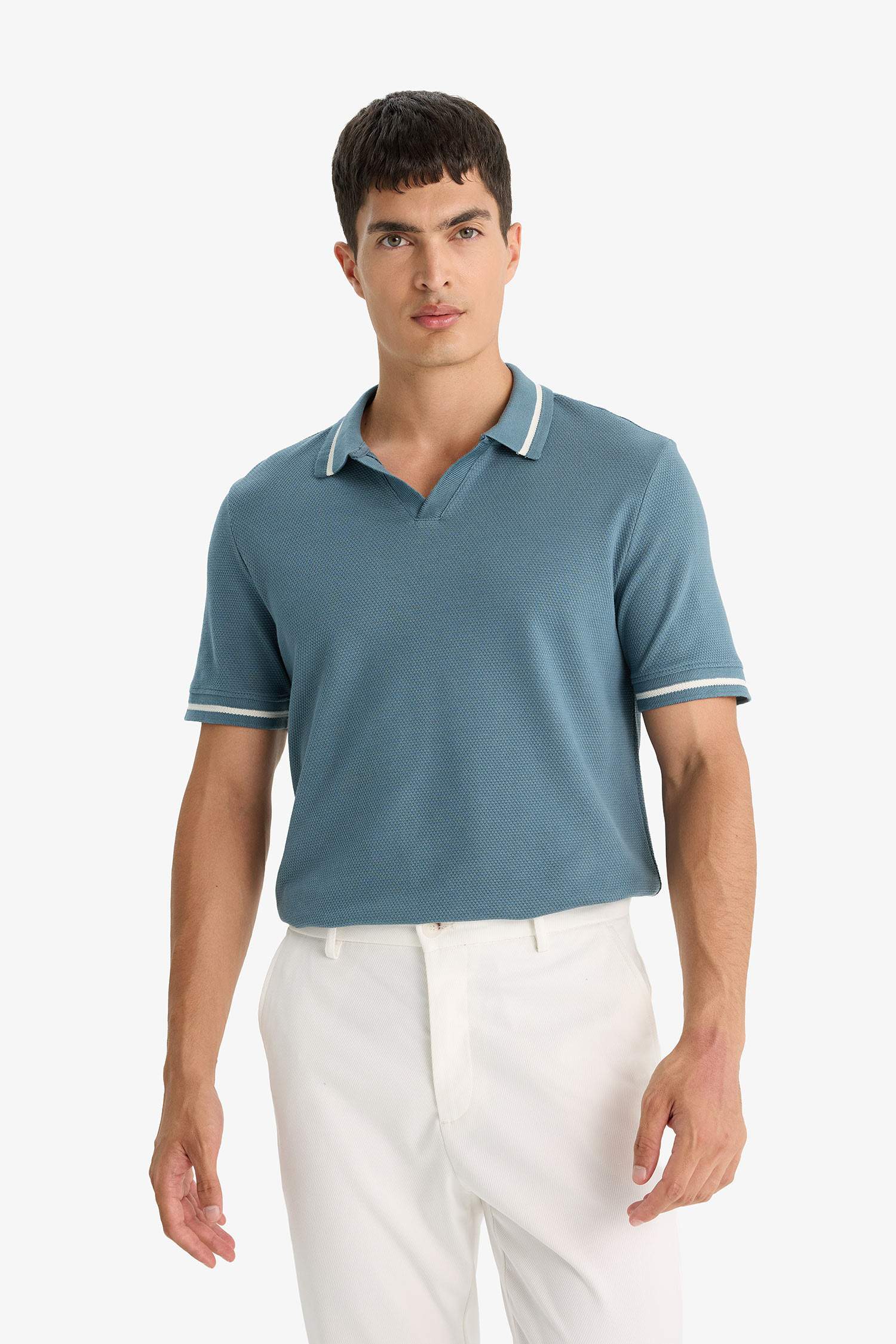 Regular Fit Resort Neck Polo T-Shirt