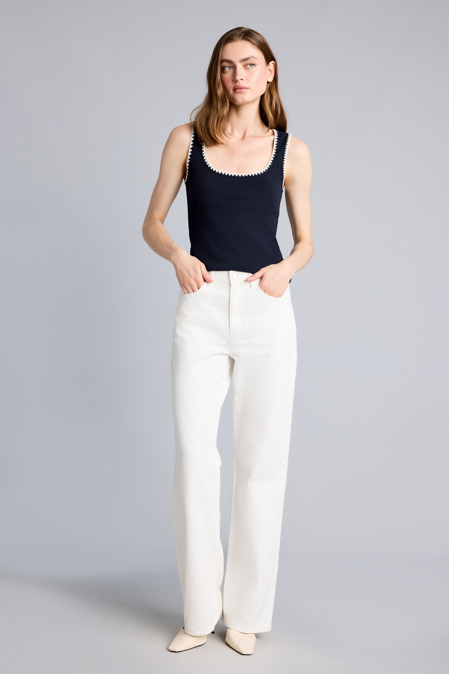 DeFacto Slim Fit Pamuklu Ribana Atlet görsel 2