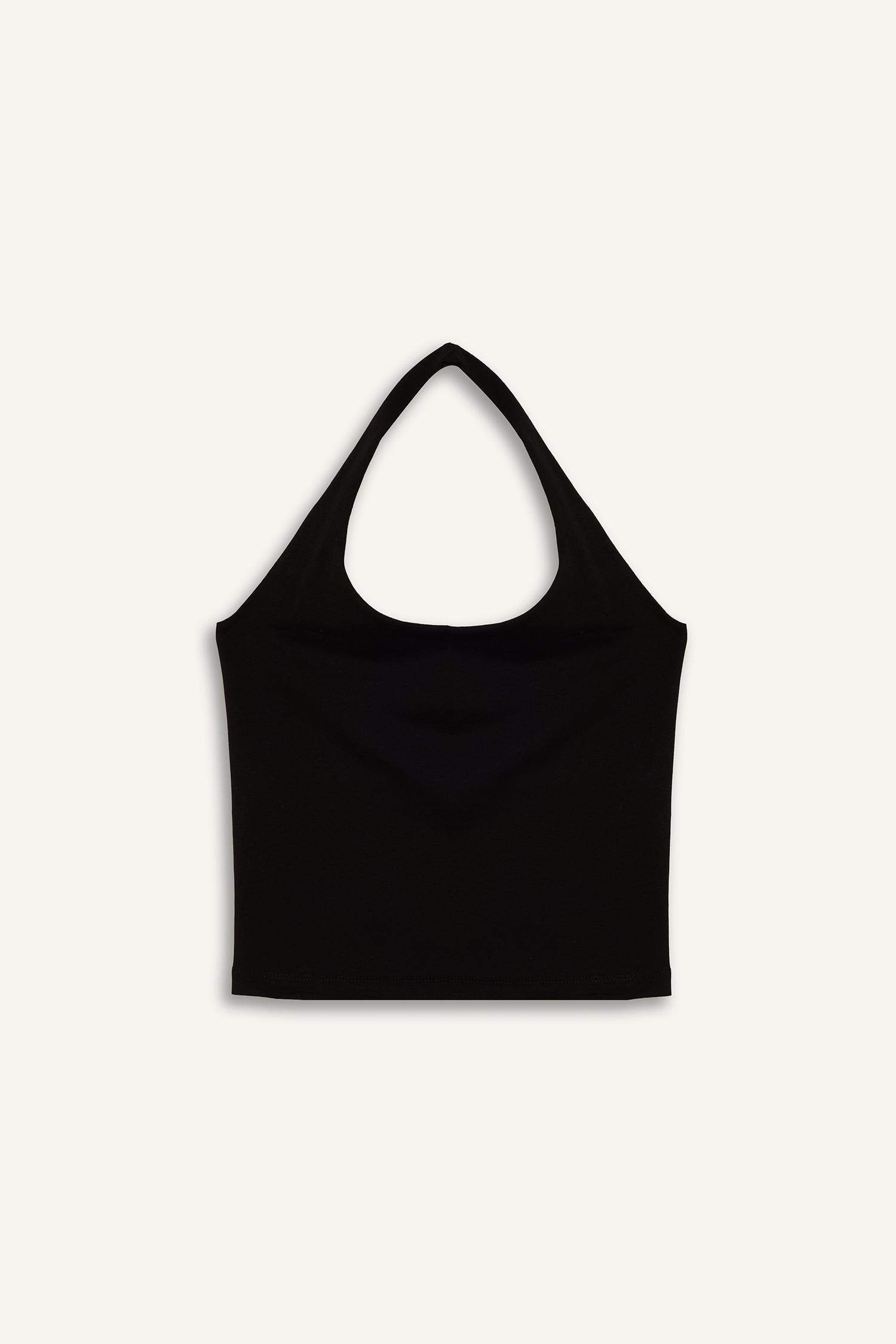 Slim Fit Halter Collar Tank Top