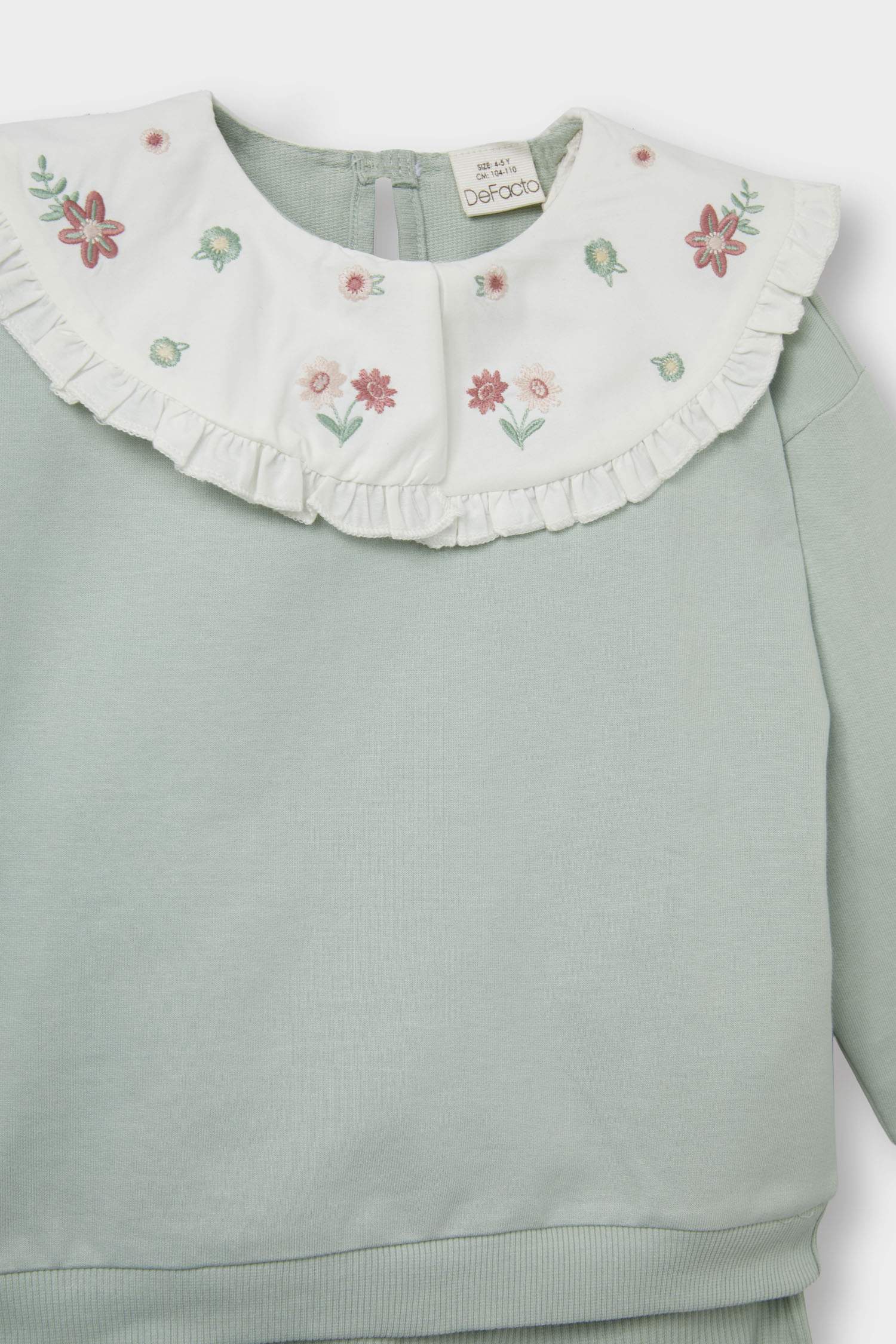 طقم بيبي بناتي قماش خفيف - قطعتين