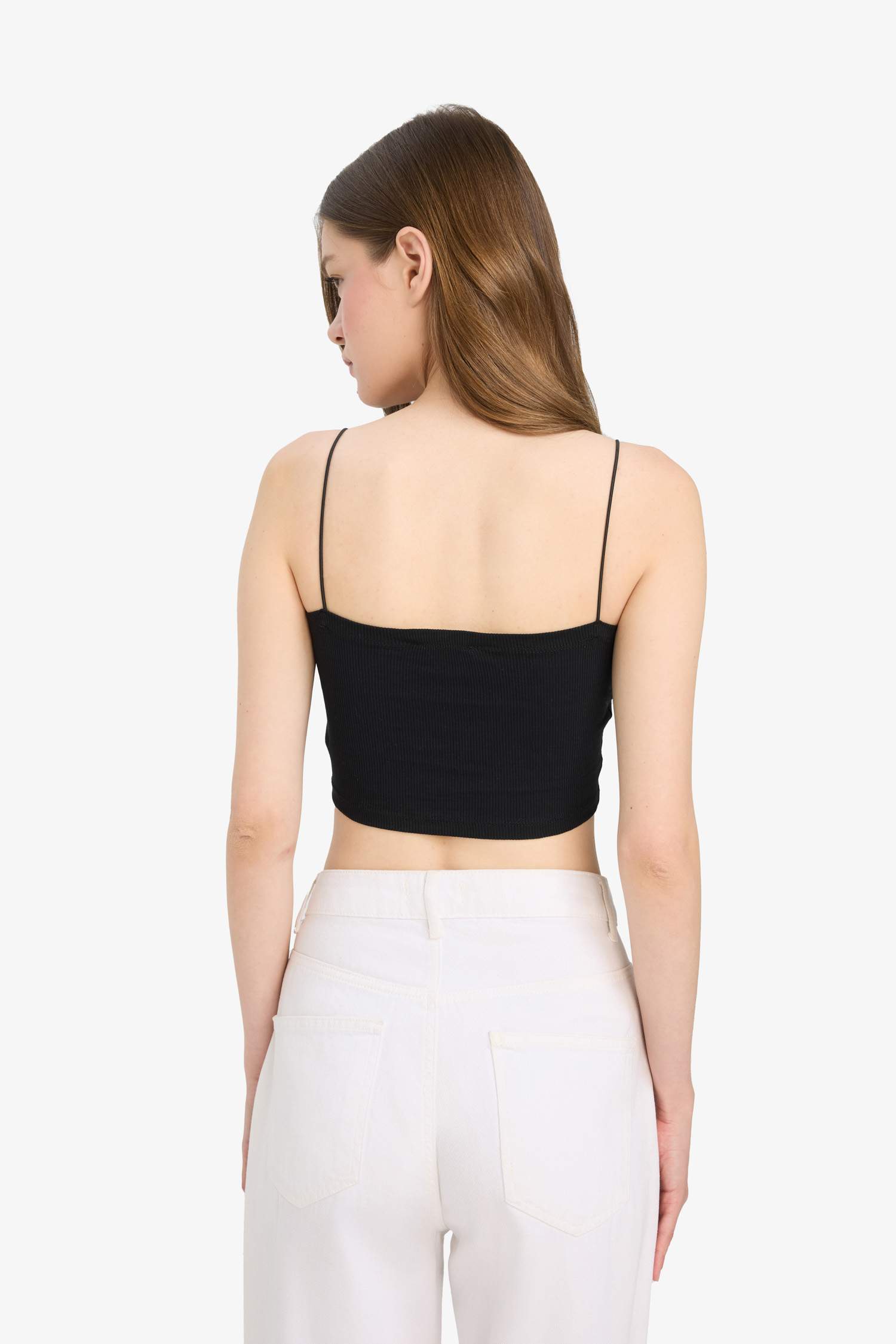 Coool Fitted Crop Fitilli Kaşkorse Askılı 2'li Atlet