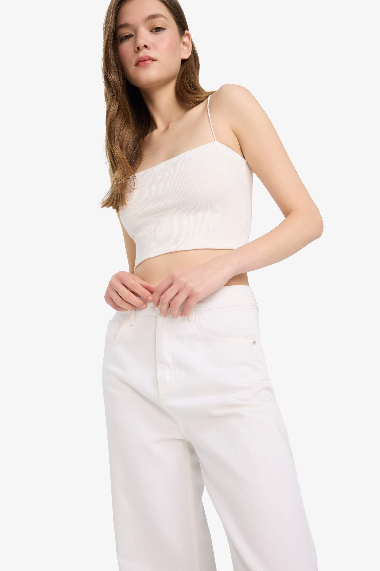 Coool Fitted Crop Fitilli Kaşkorse Askılı 2'li Atlet