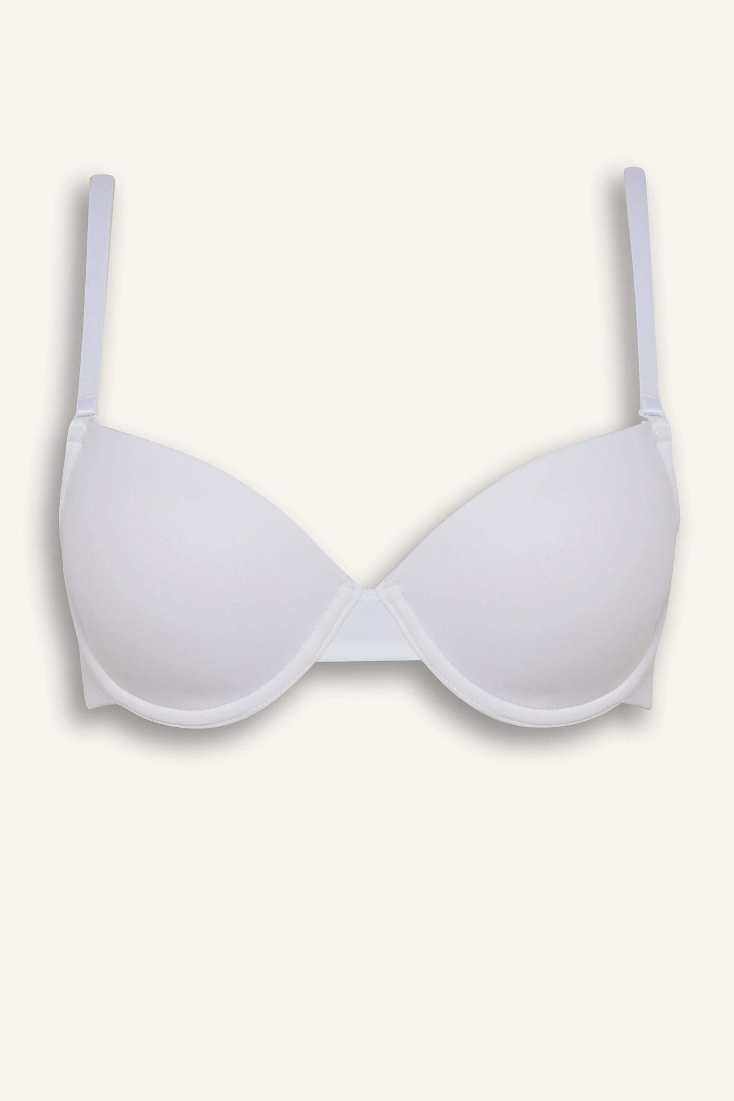 Micro Kaplı Full Push Up Balenli Tişört Bra