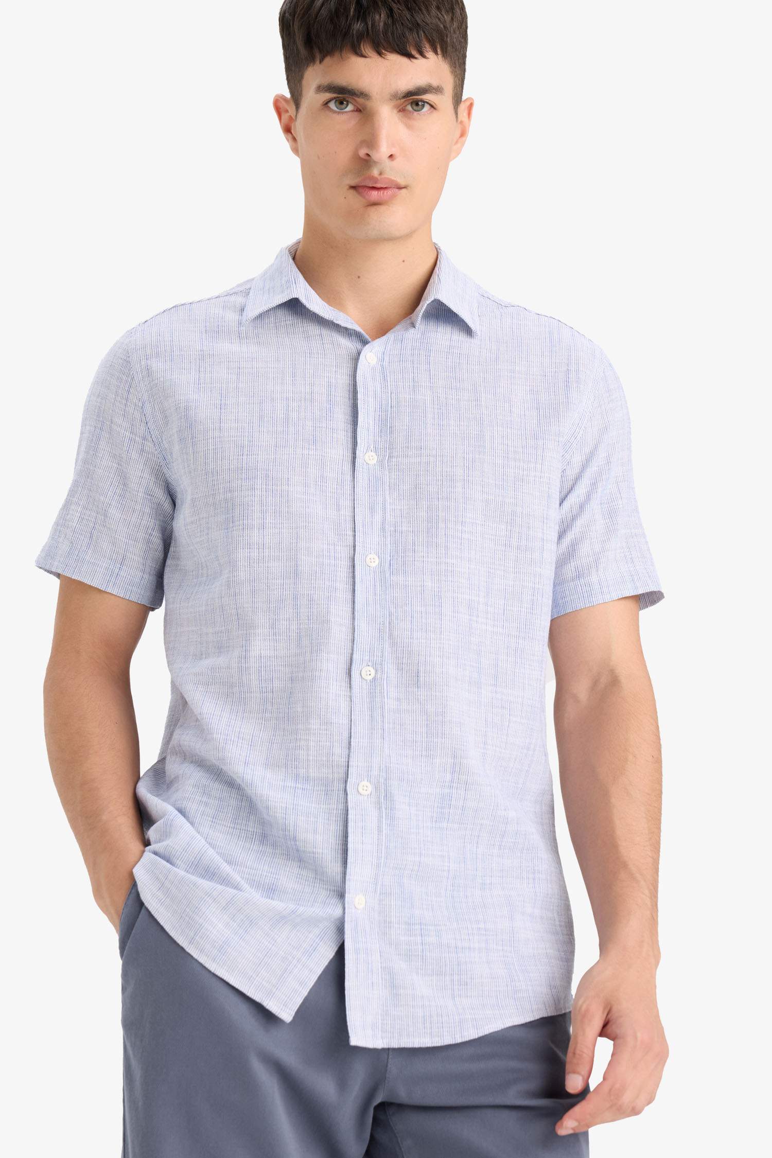 قميص نص ردن قطن