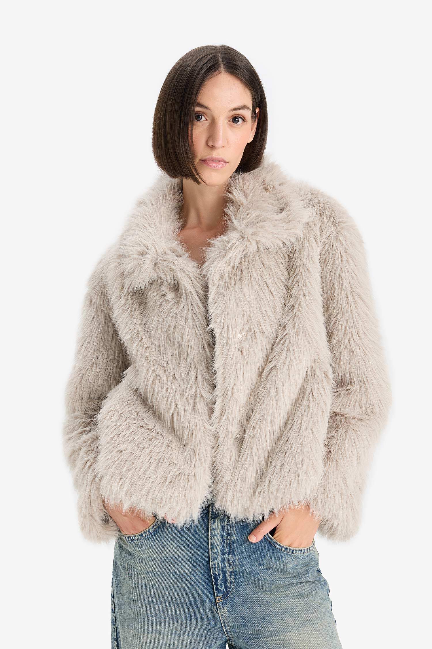 Regular Fit Suni Kürk