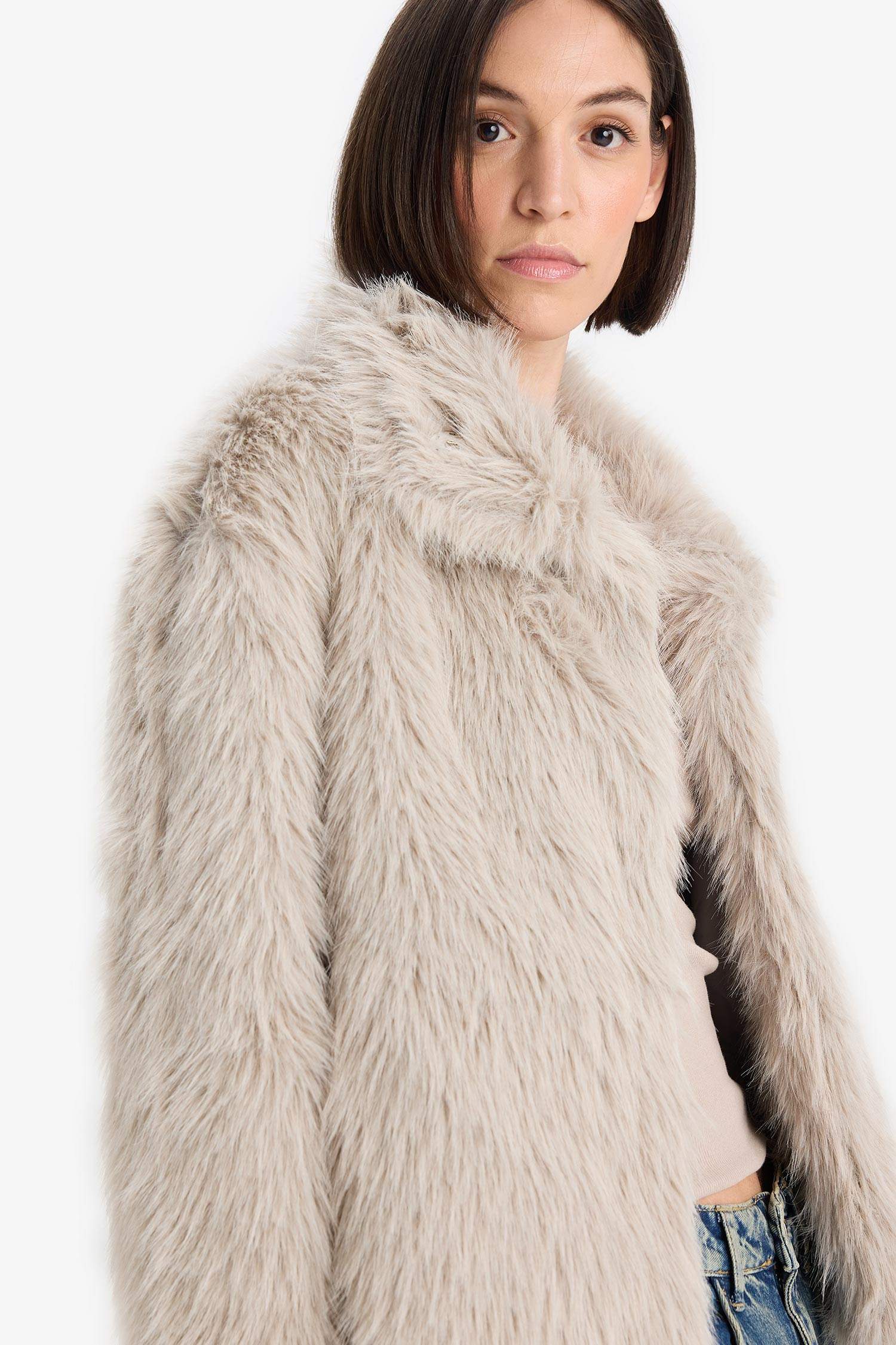 Regular Fit Suni Kürk