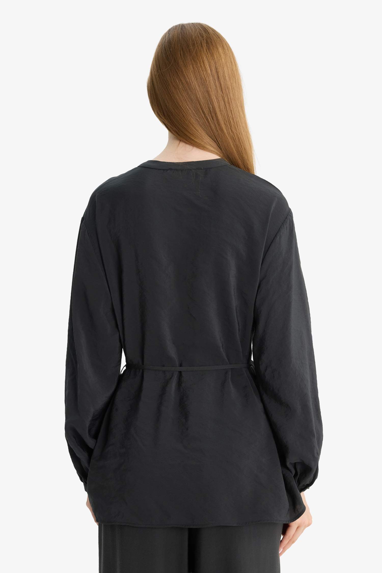 Tunique en modal à manches longues Coupe régulière