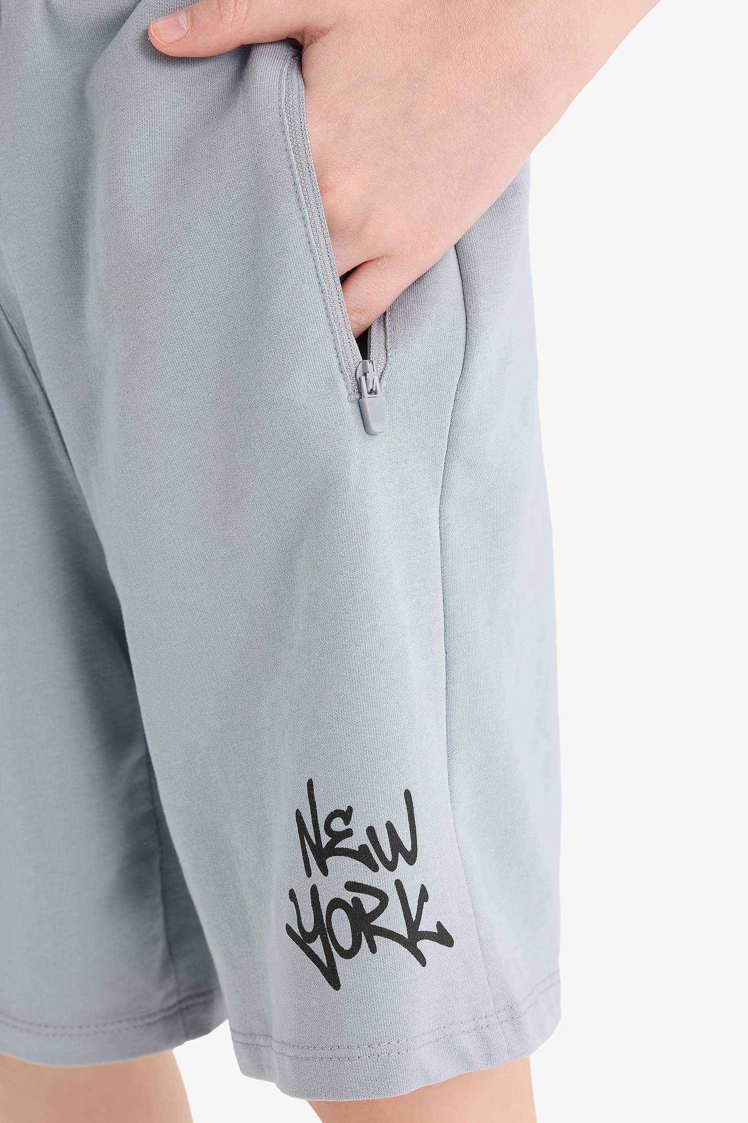 Erkek Çocuk Beli Lastikli Baskılı Şort