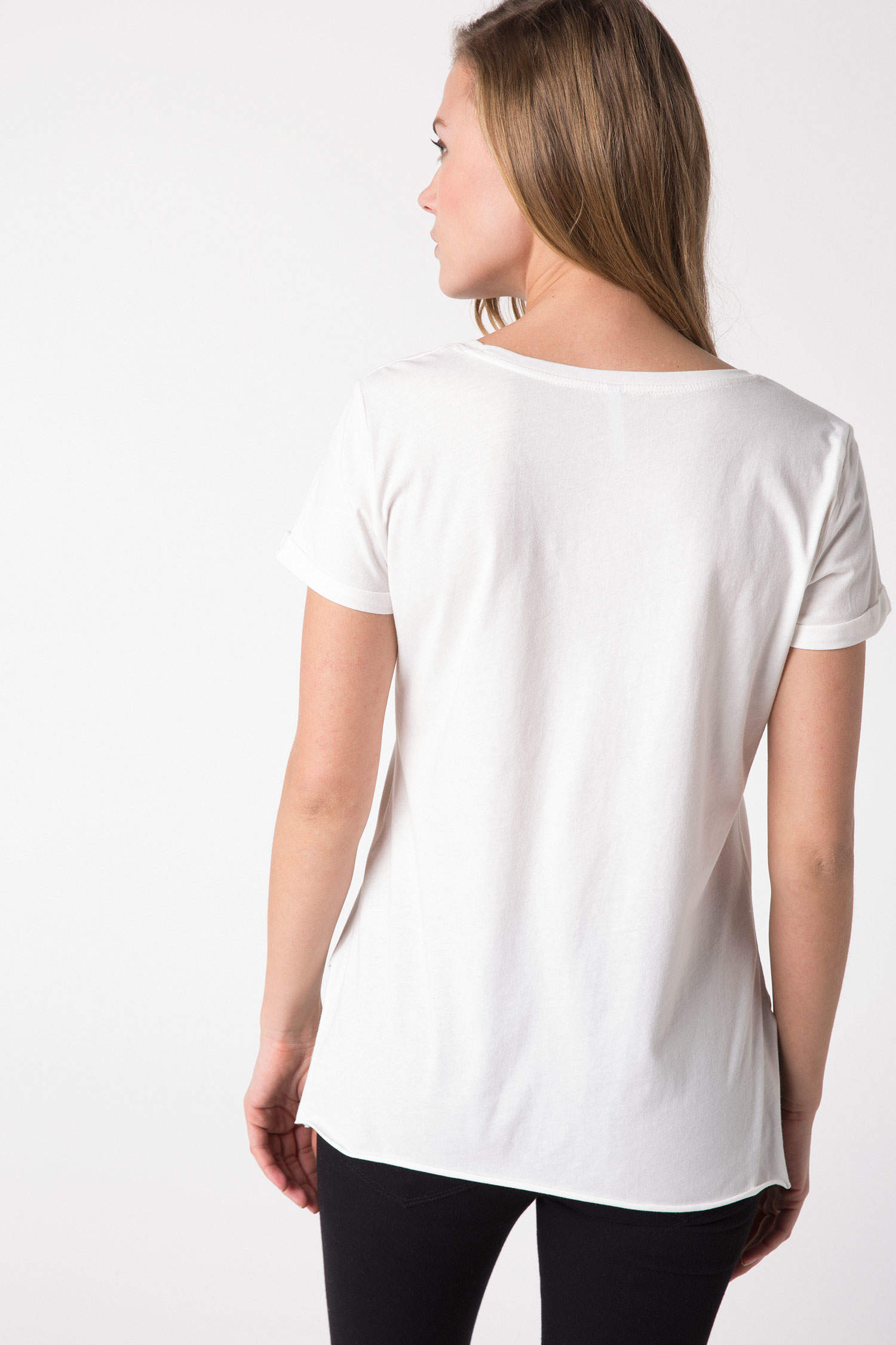 Defacto Woman Short Sleeve T-Shirt. 1