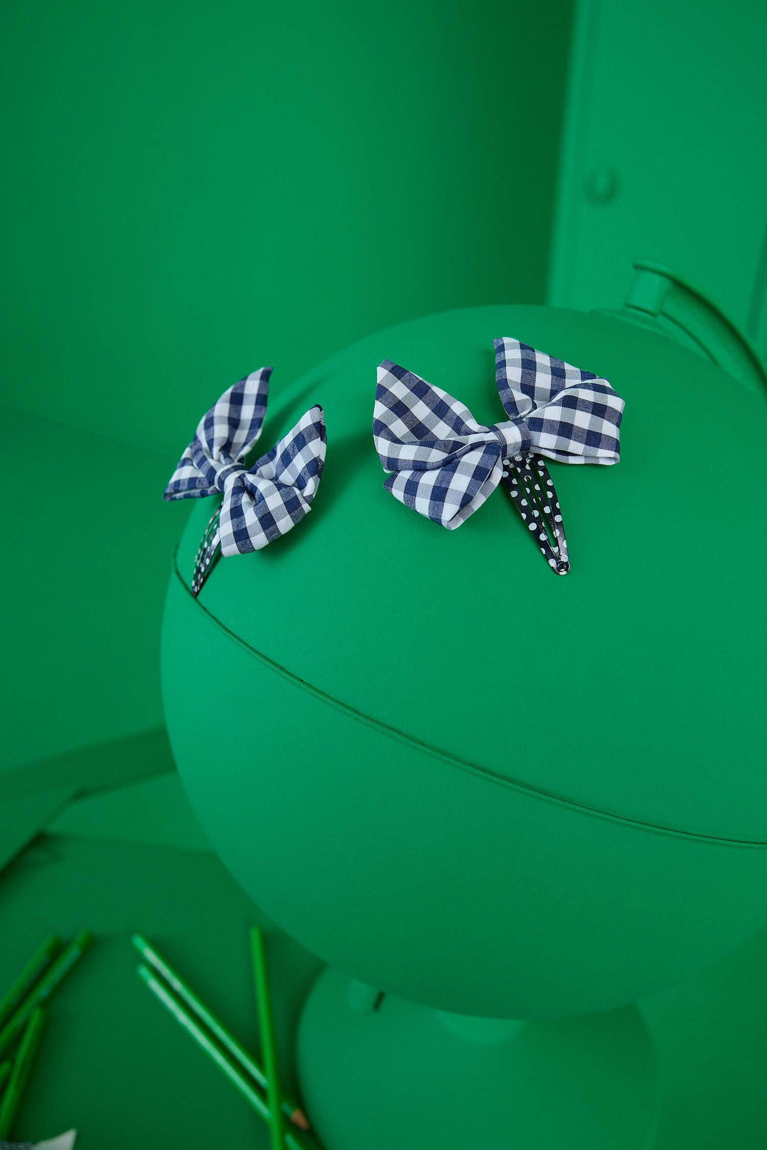 Kız Çocuk 2'li Kurdeleli Toka Seti