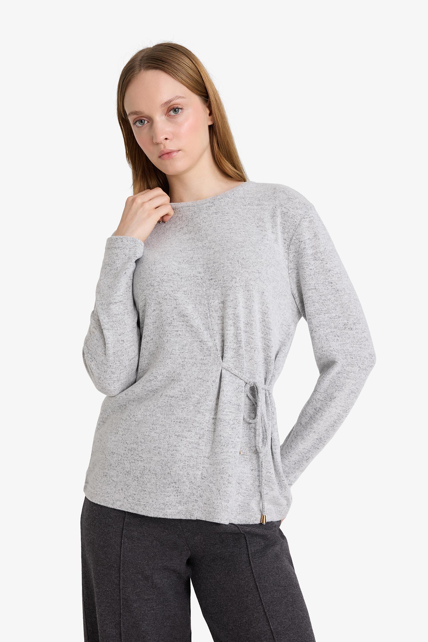 Crop Top Femme 2025 - Manches Longues, Col Rond, Coupe Ajustée - Pour Sport, Yoga Ou Style Quotidien