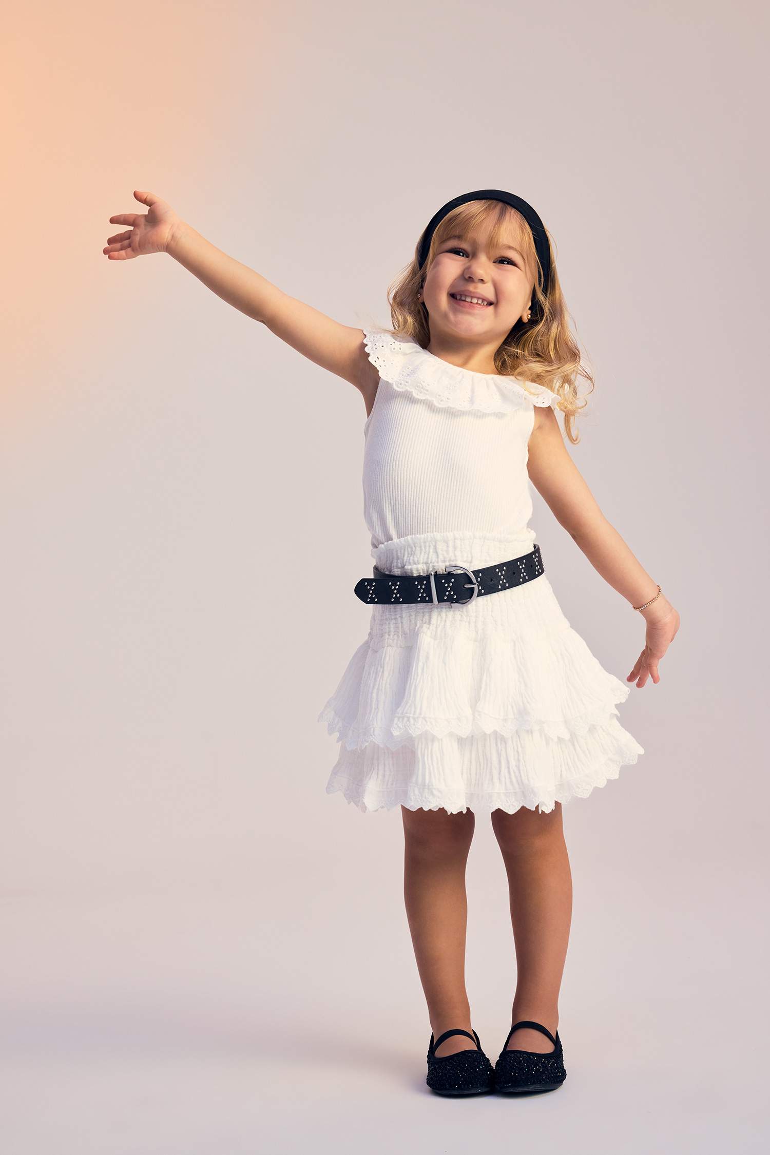 Baby Girl Muslin Regular Fit Skirt