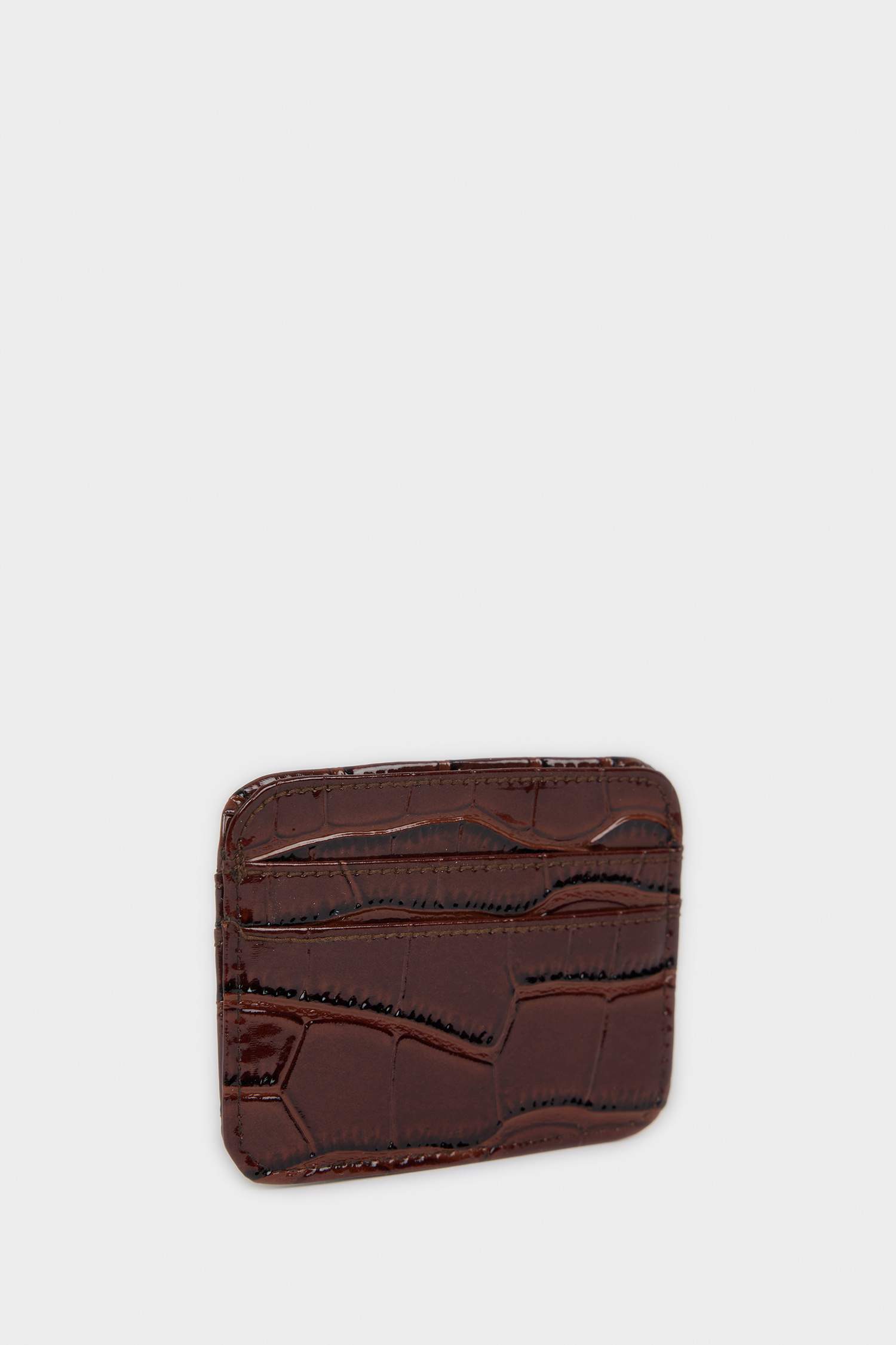 Woman Faux Leather Card Holder
