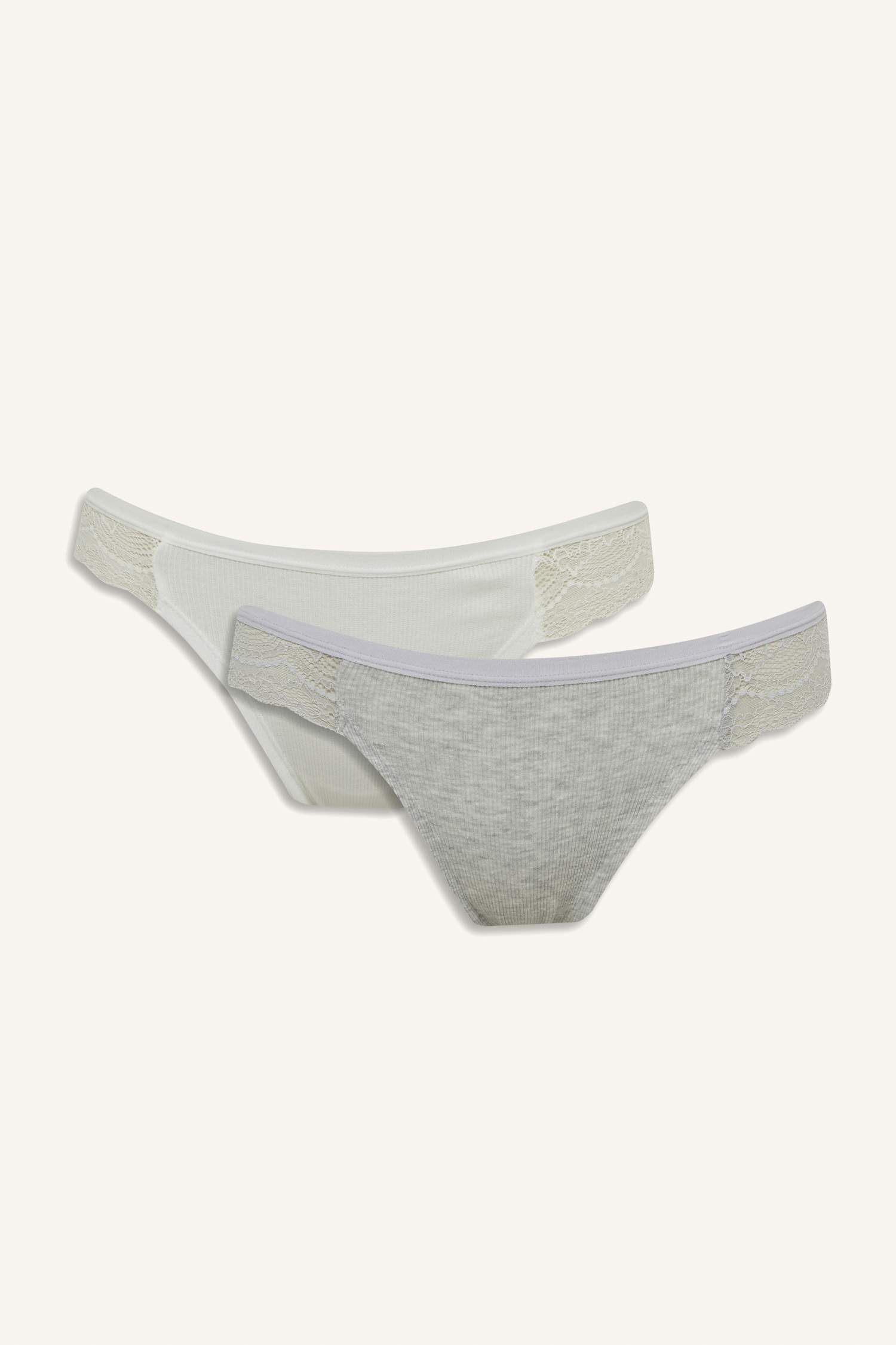 Dantel Detaylı Ribana 2'li Brazilian Külot-Fall in Love