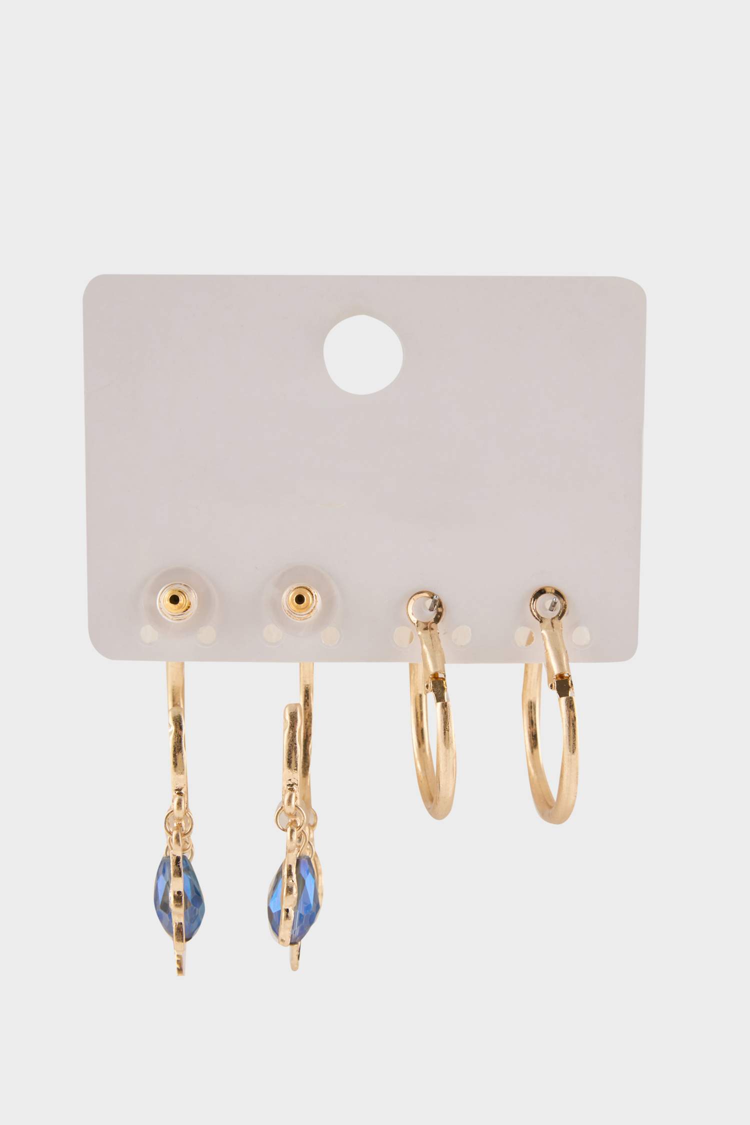 Kadın 2'li Gold Küpe