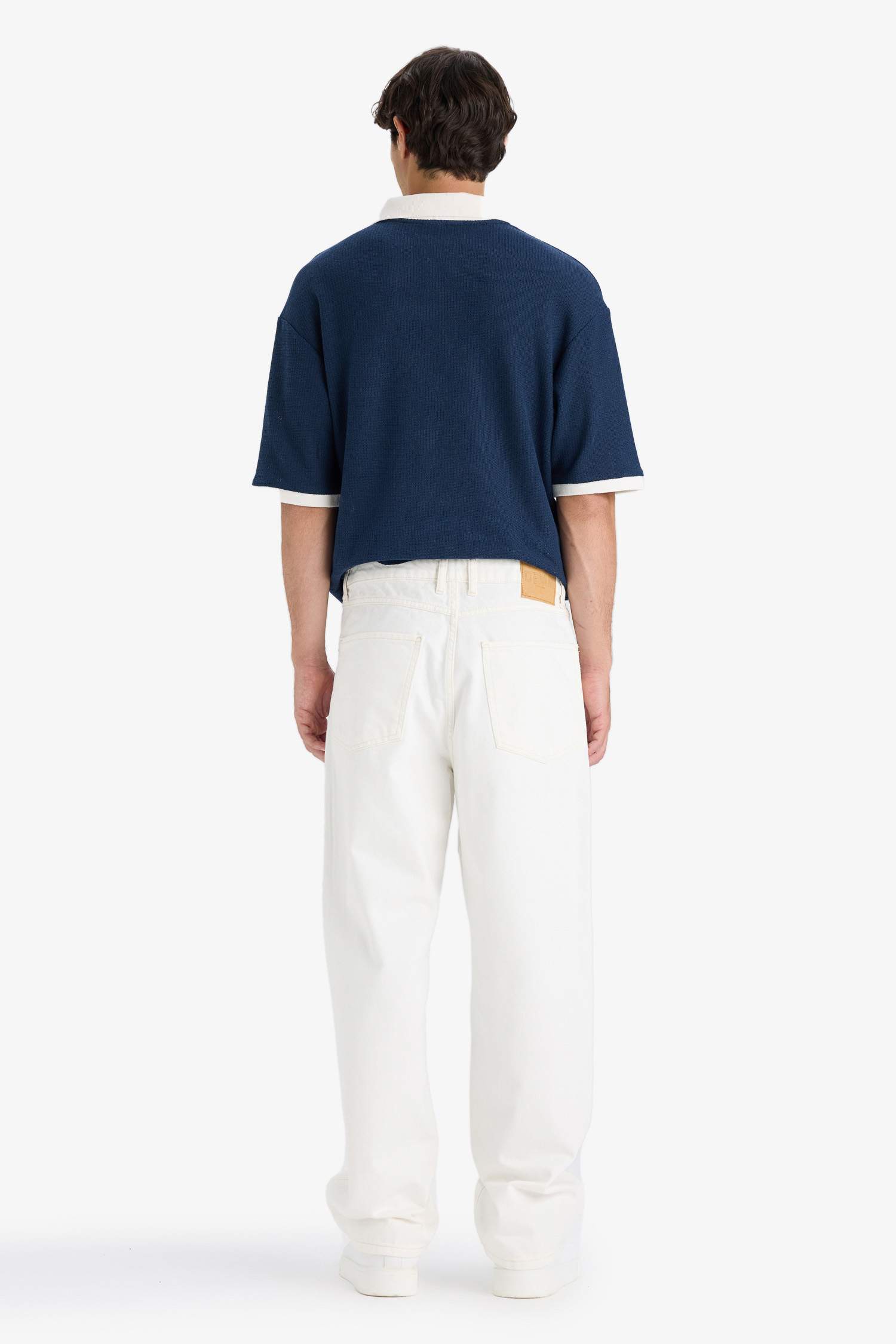 Cotton Baggy Fit Wide Leg Jeans