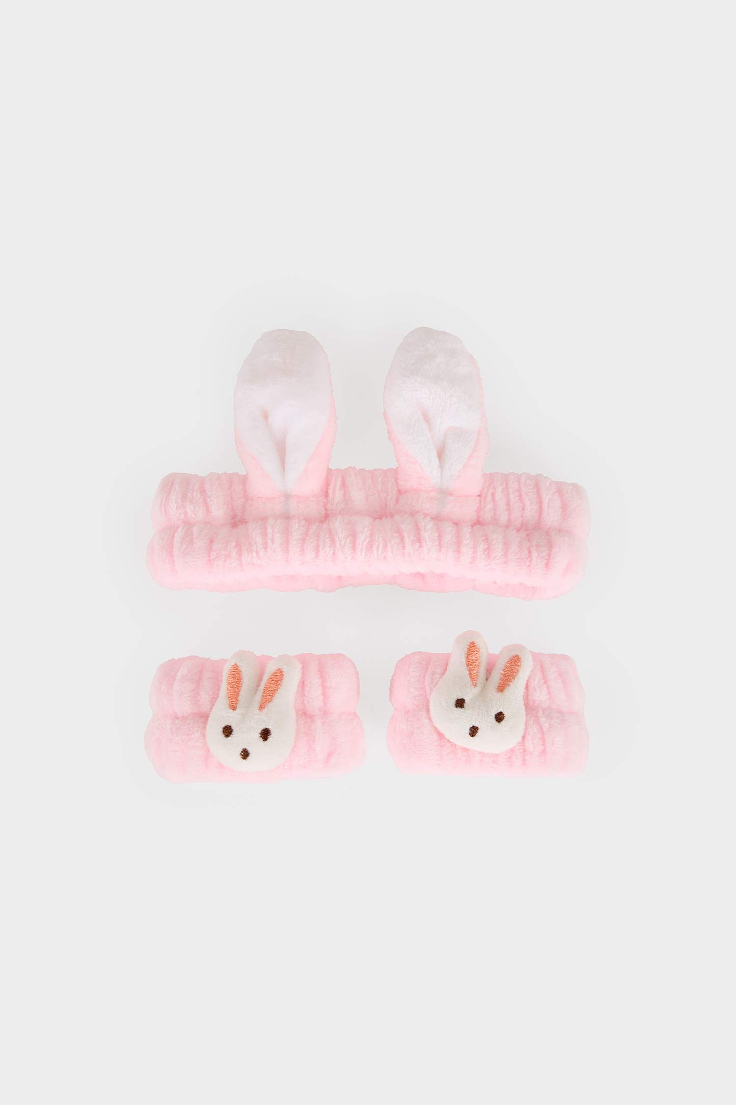 Kit soin visage Bandeau cheveux et Bracelets absorbants pour femme - 2 pièces