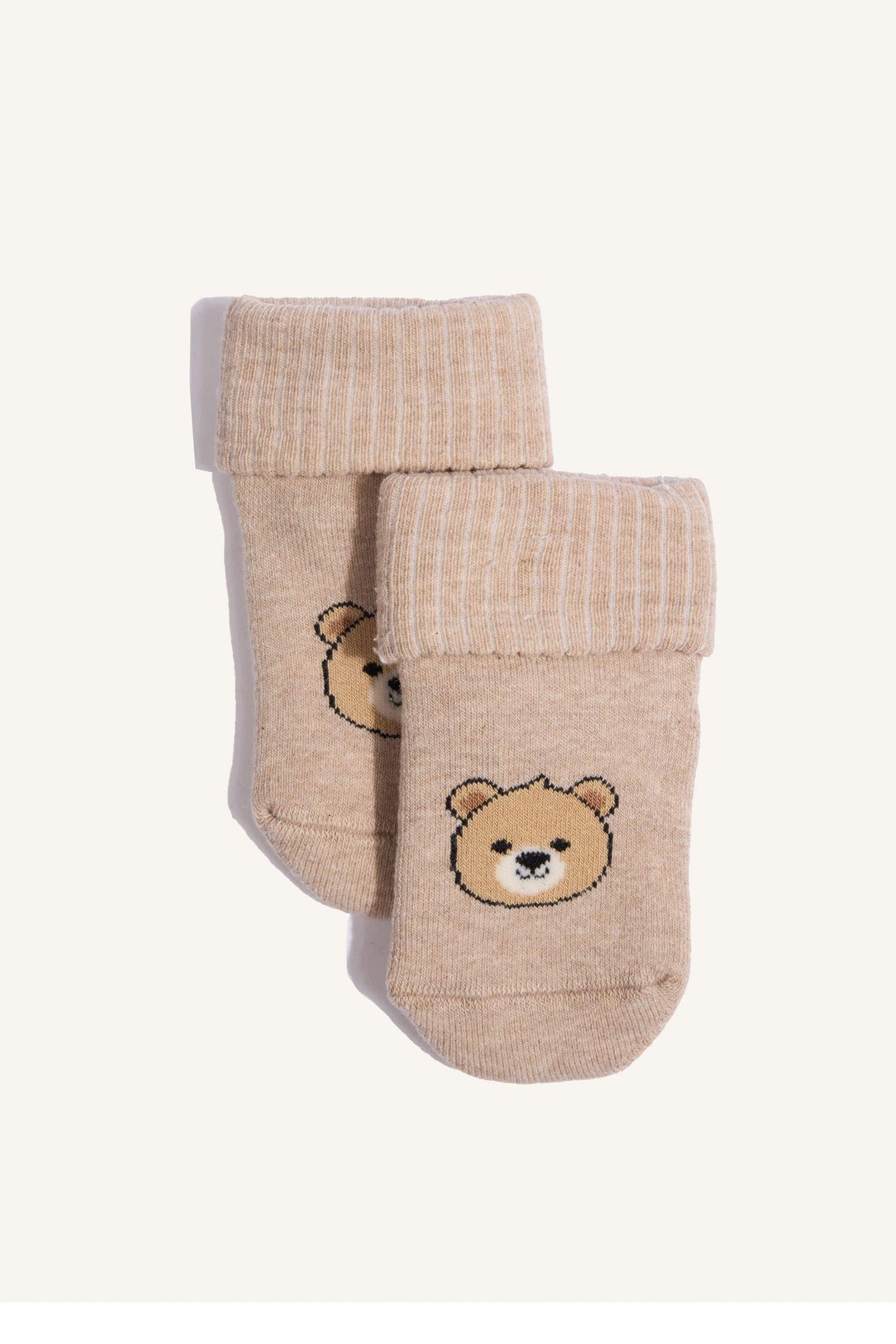 Erkek Bebek Kaydırmaz Taban 3'lü Pamuklu Uzun Çorap