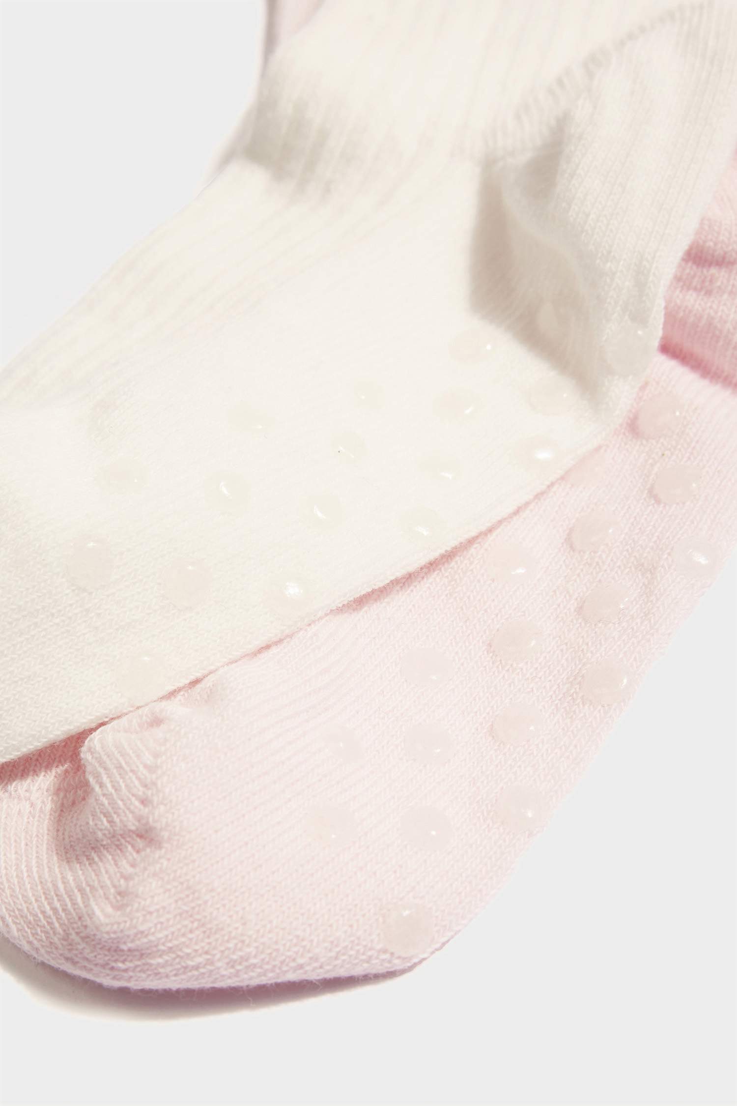 Kız Bebek Kaydırmaz Taban 2'li Pamuklu Diz Altı Çorap