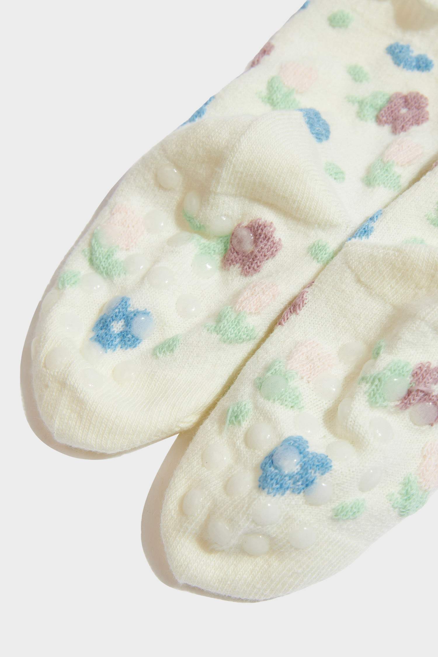 Kız Bebek Kaydırmaz Taban 5'li Pamuklu Uzun Çorap