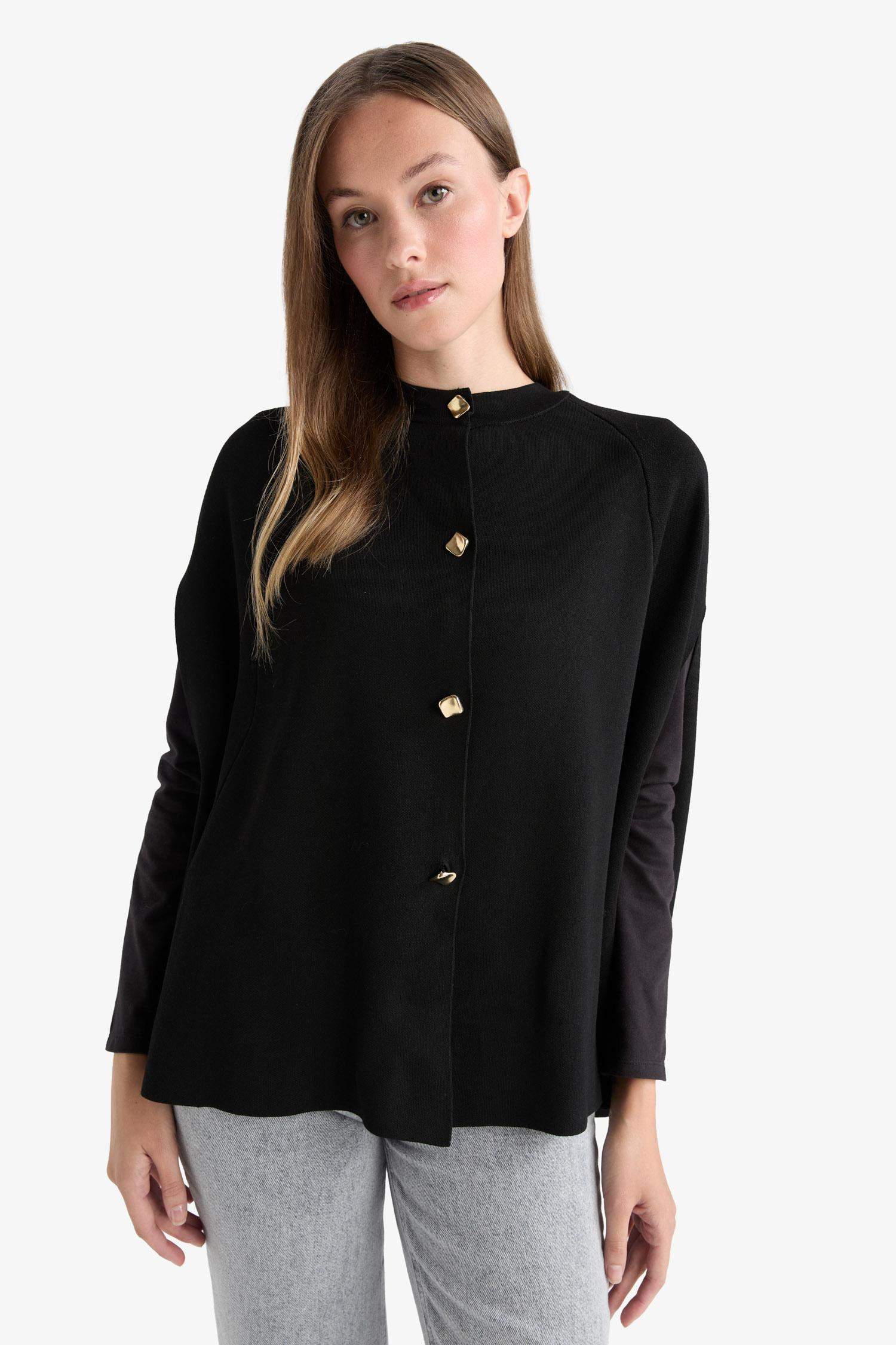 Regular Fit Crew Neck Knitwear Cardigan